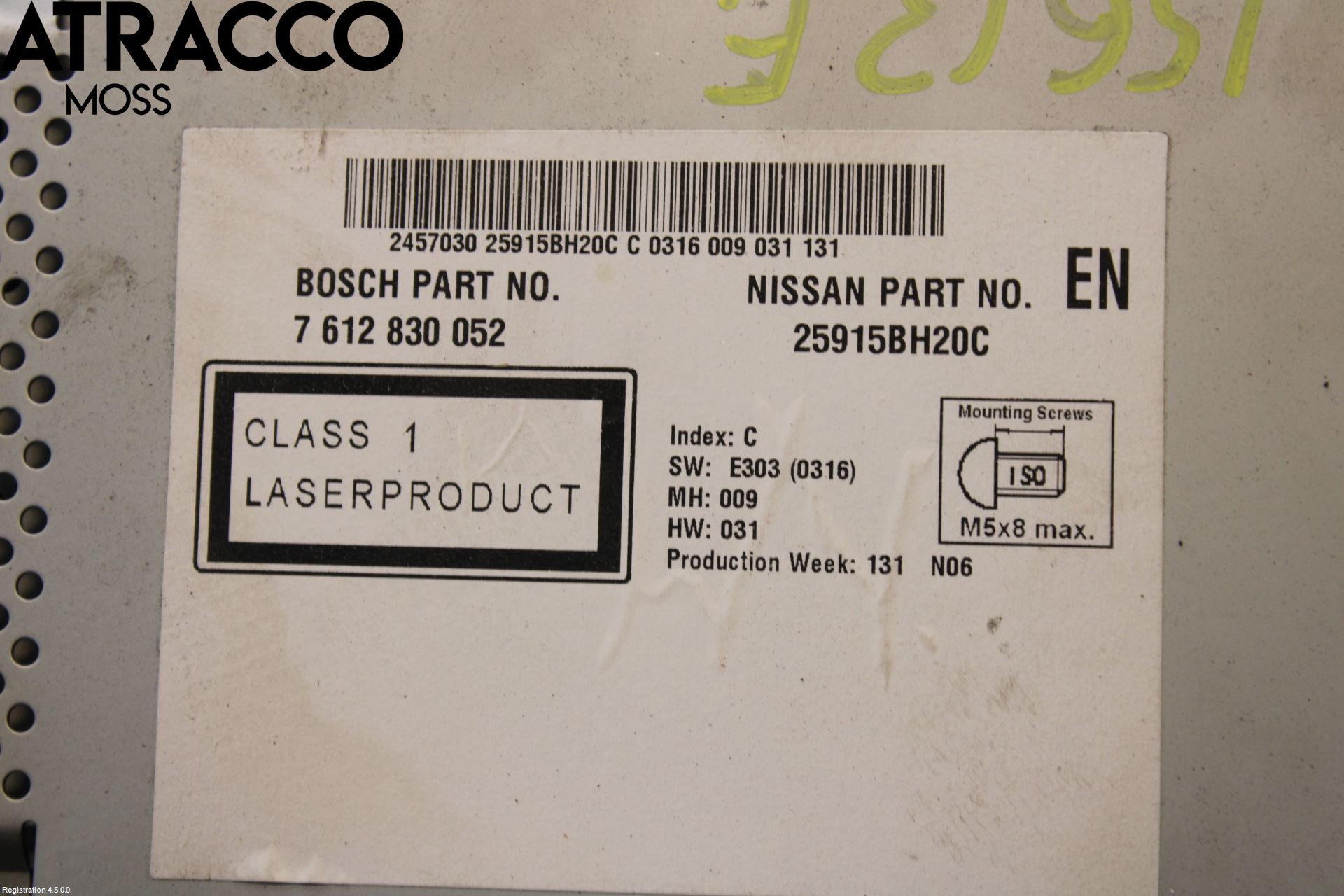 Nissan QASHQAI+2  10-14 Stereo Radio Med Cd