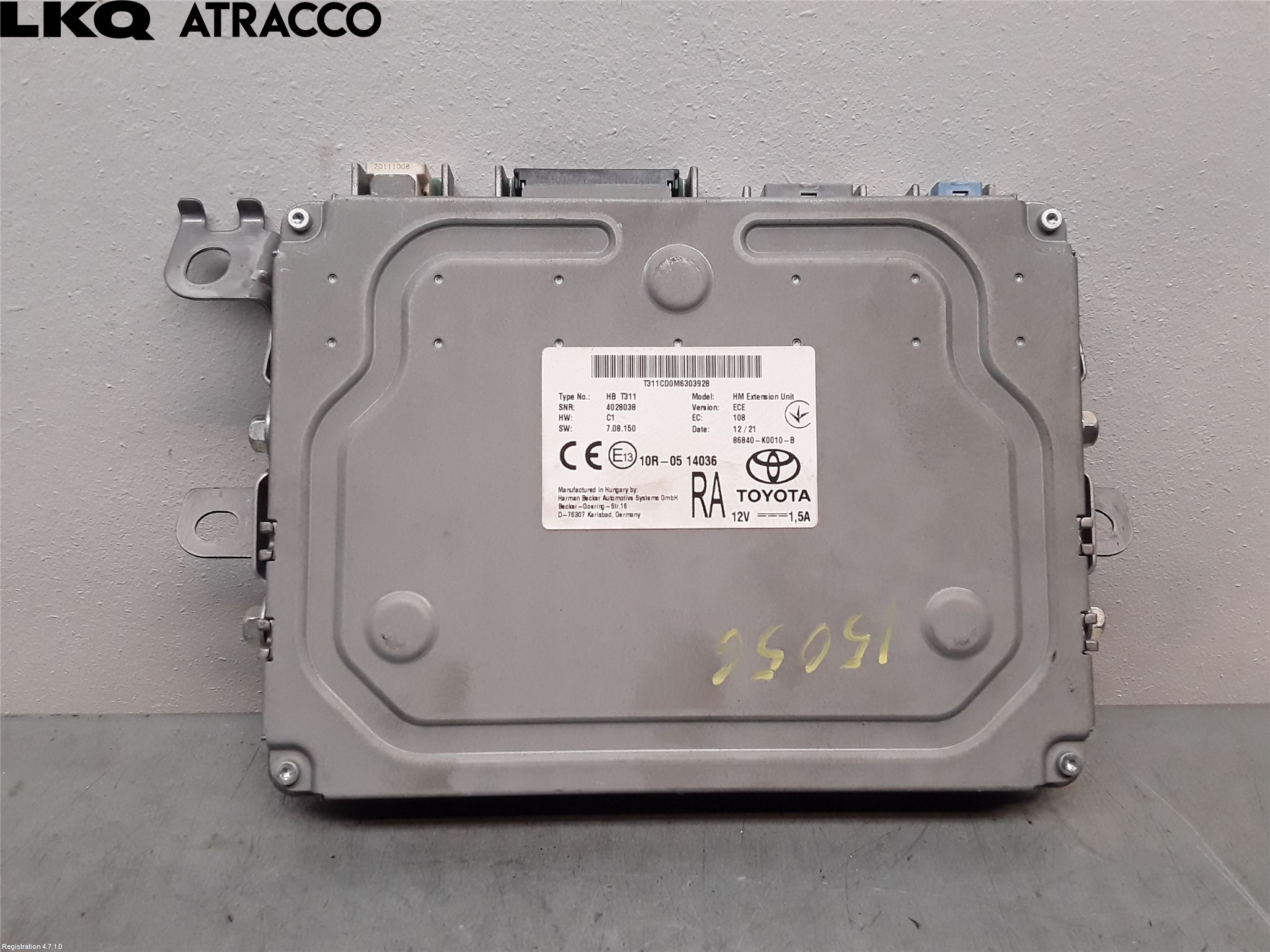 Toyota COROLLA 19- Styreenhet Øvrig