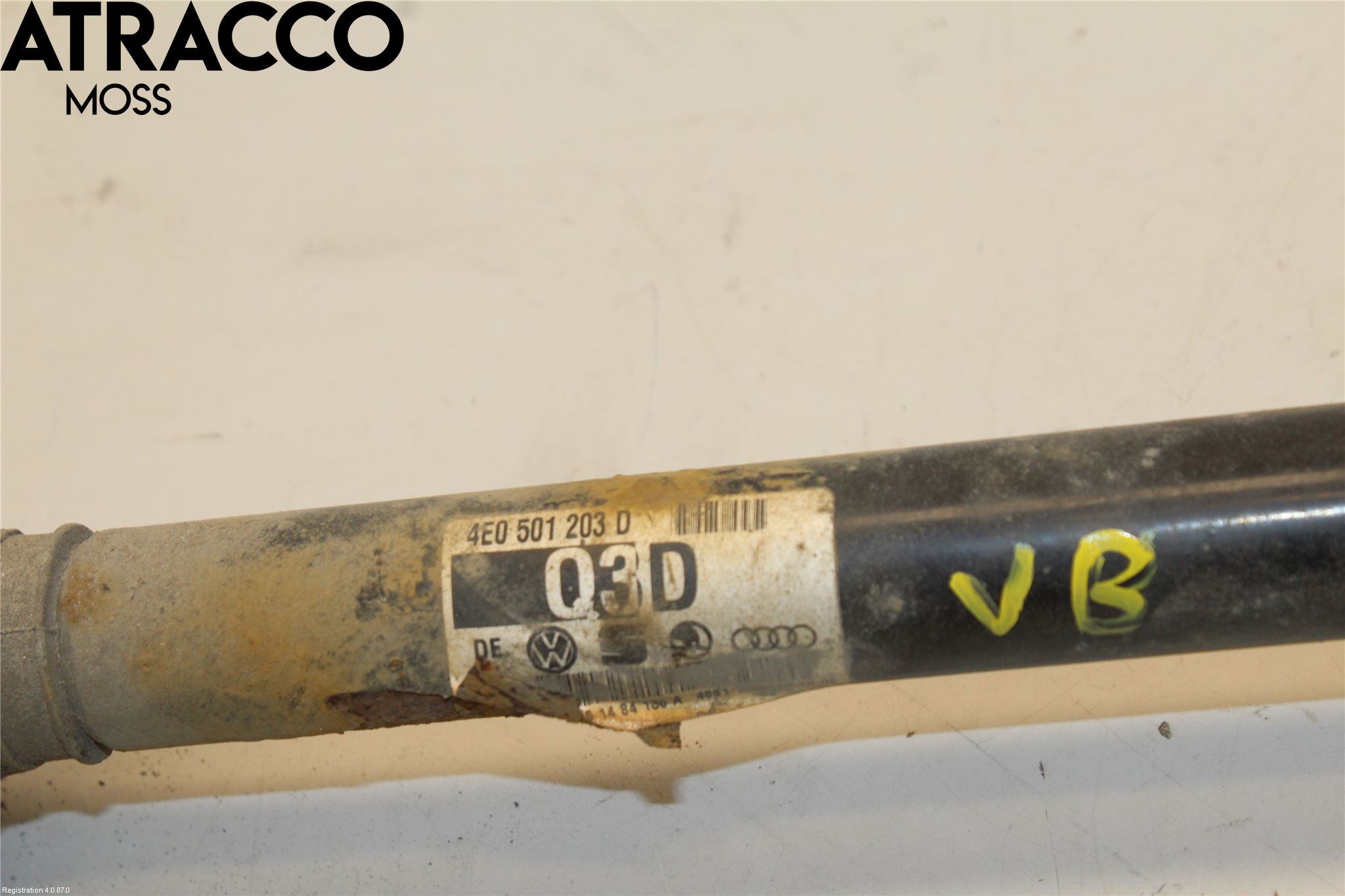 Audi A8/S8 4E  02-09 Drivaksel Bak Kompl Venstre