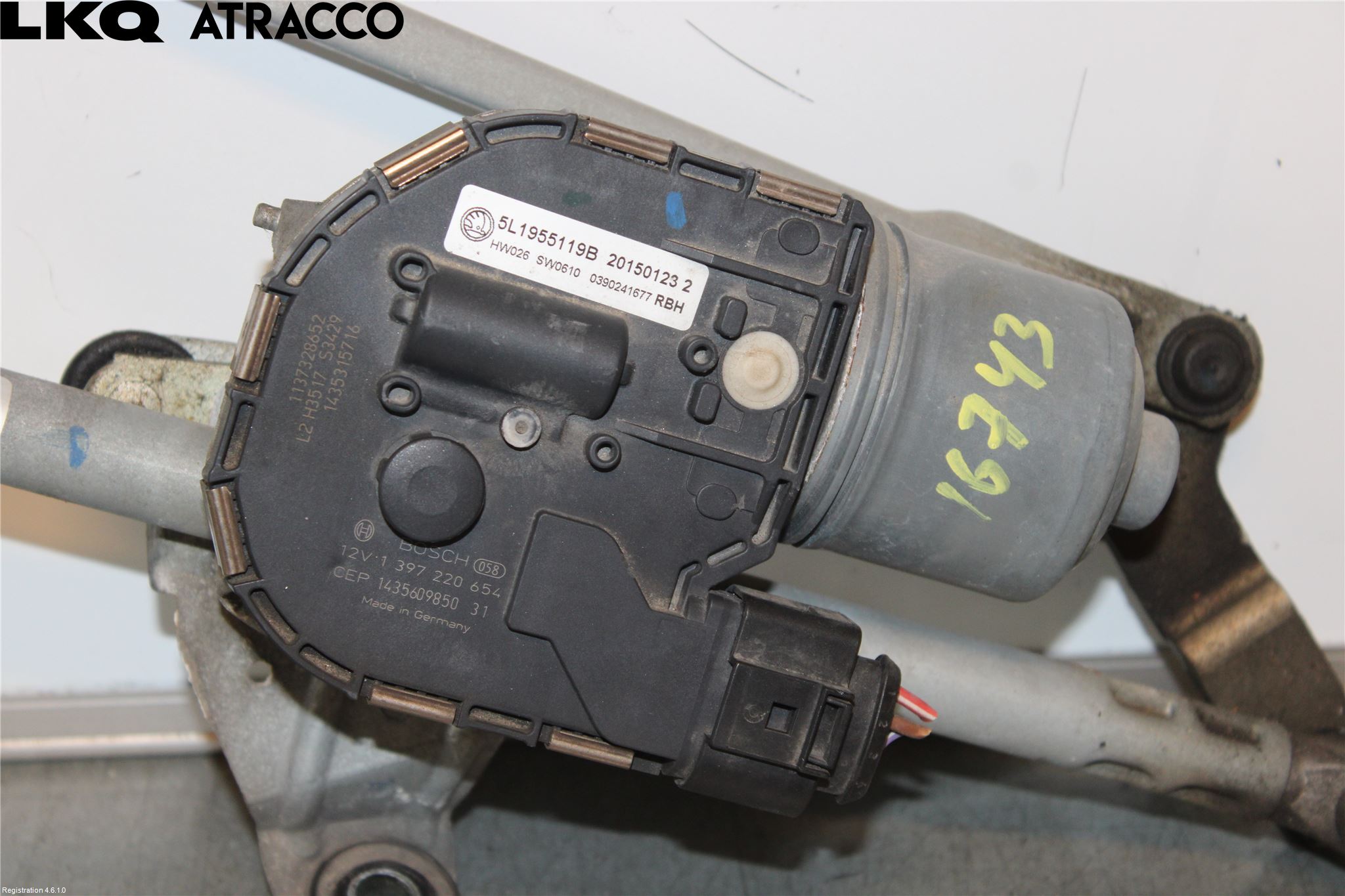 Skoda YETI Viskermotor Frontrute