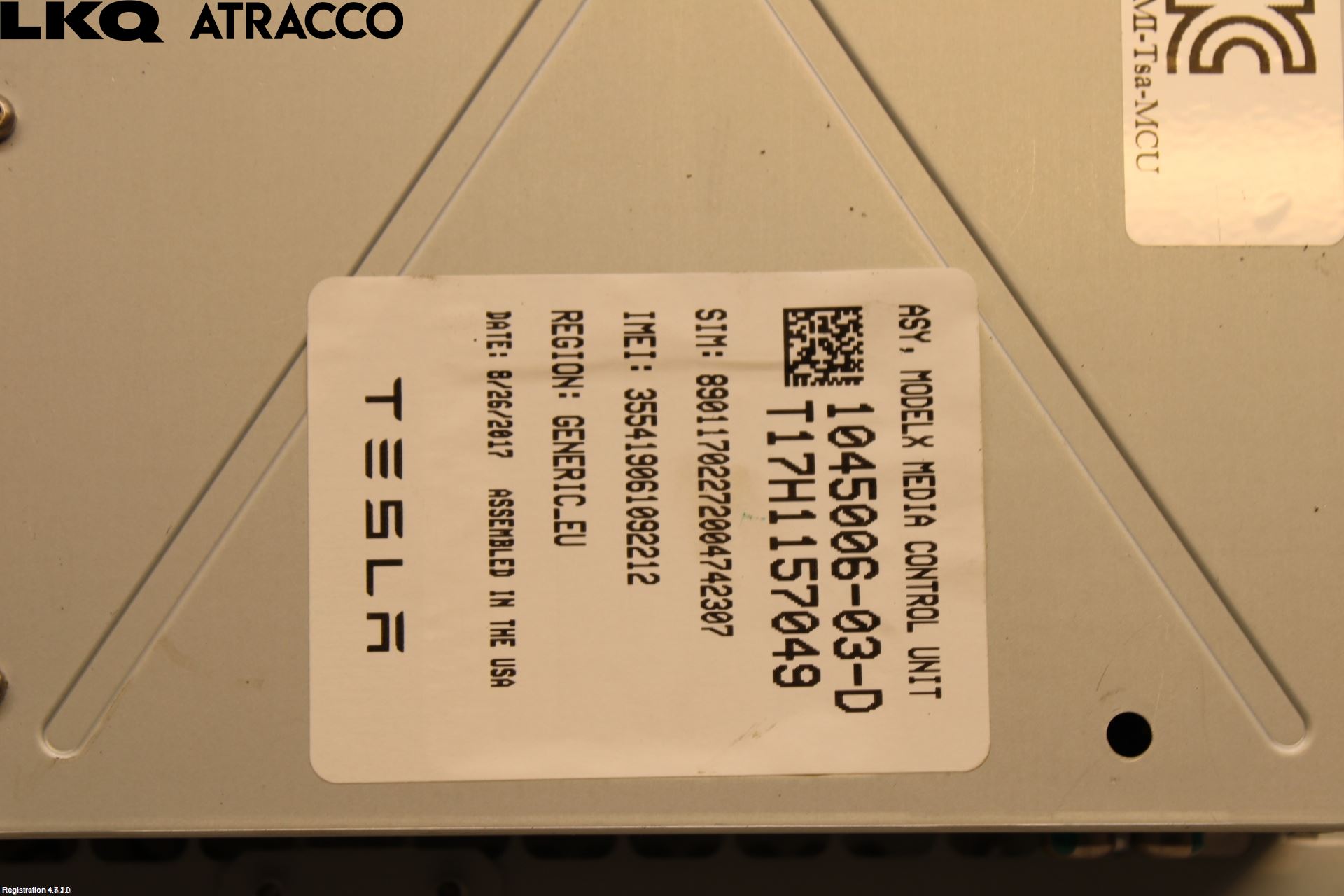 Tesla MODEL X 16- Multifunktionsdisplay