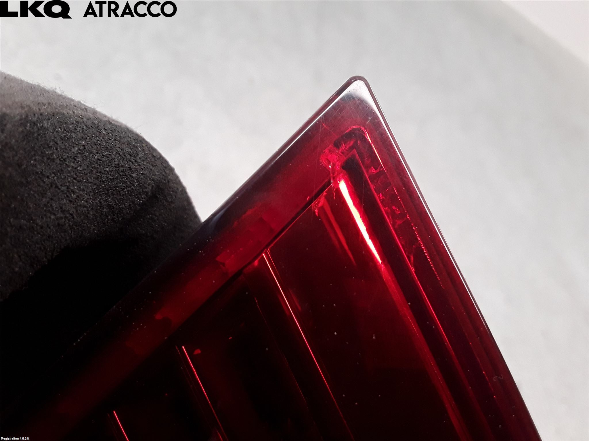 Volkswagen VW PASSAT 11-14 Baklykt Venstre  På Luke(Indre