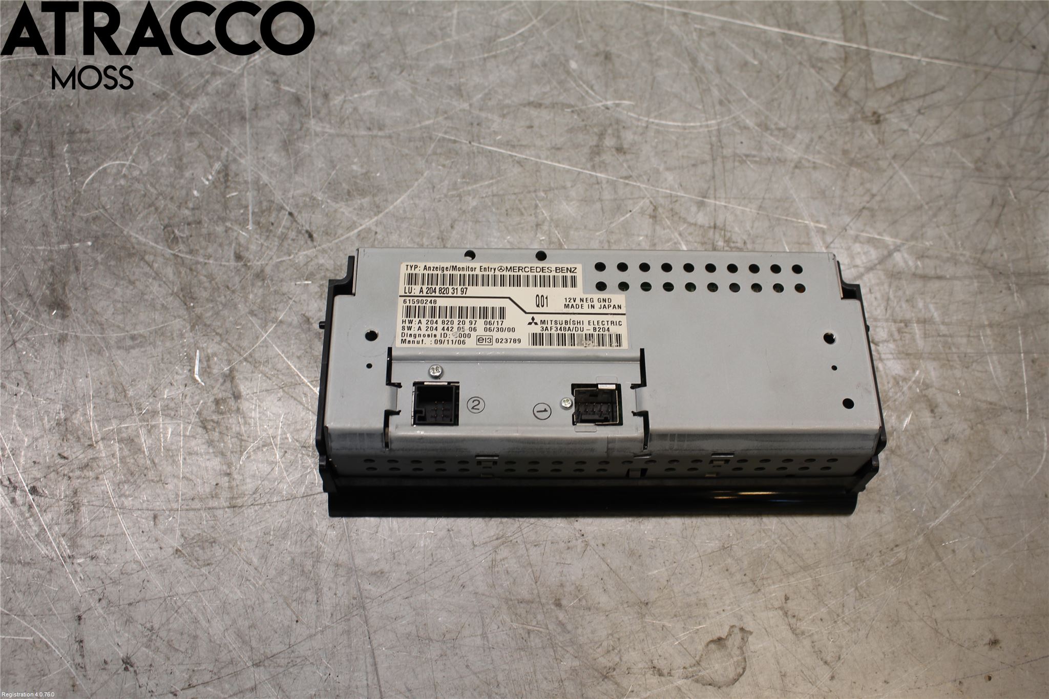 Mercedes-Benz MB C-KLASS (W204) 07-15 Multifunktionsdisplay