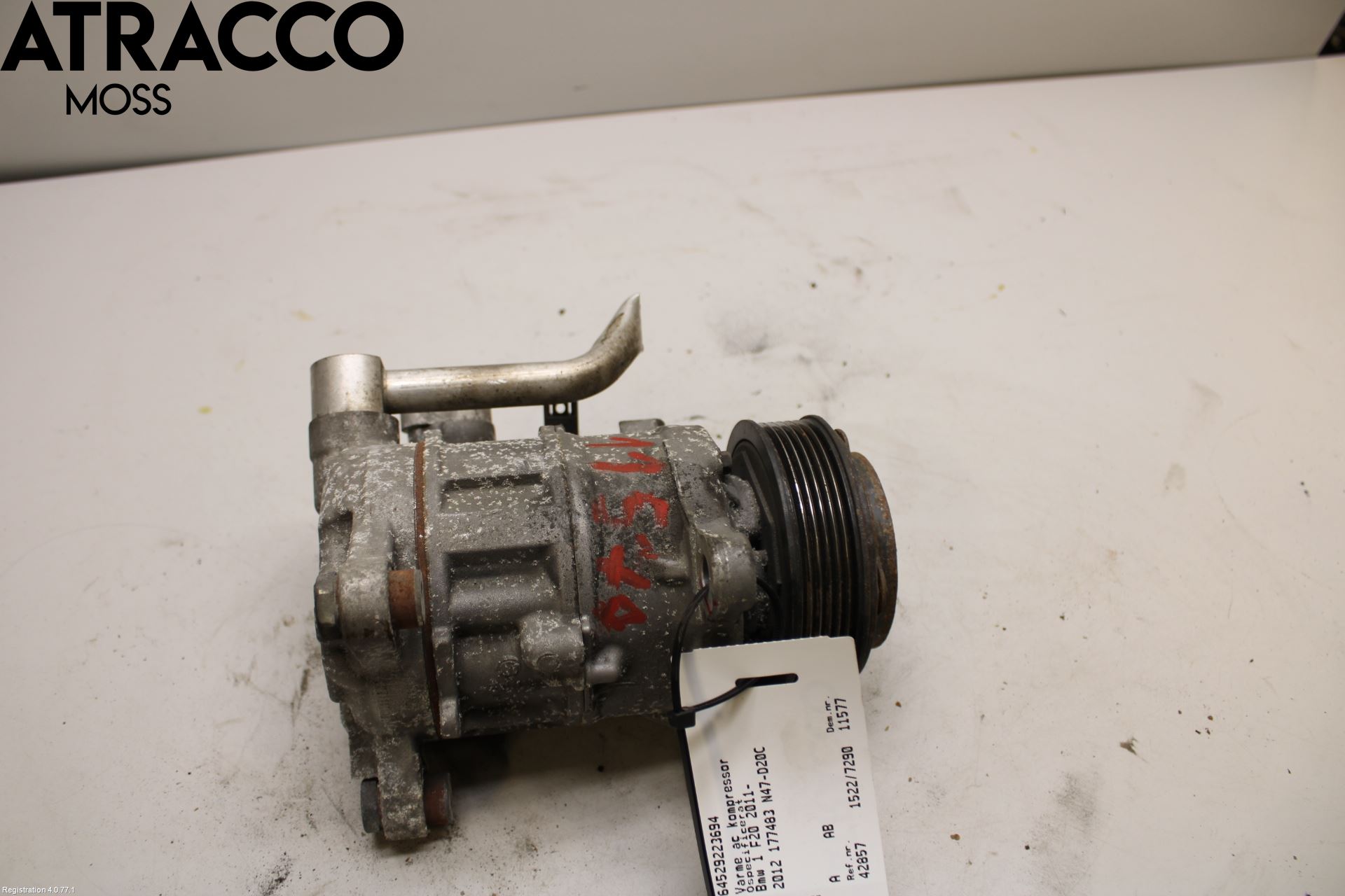 BMW 1 F20/F21 11-19 Varme Ac Kompressor