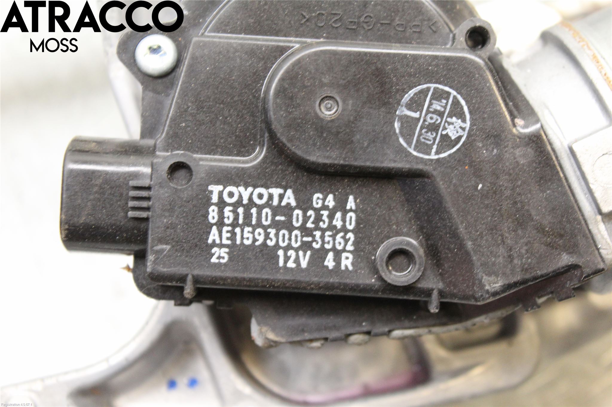 Toyota AURIS 13-19 Viskermotor Frontrute