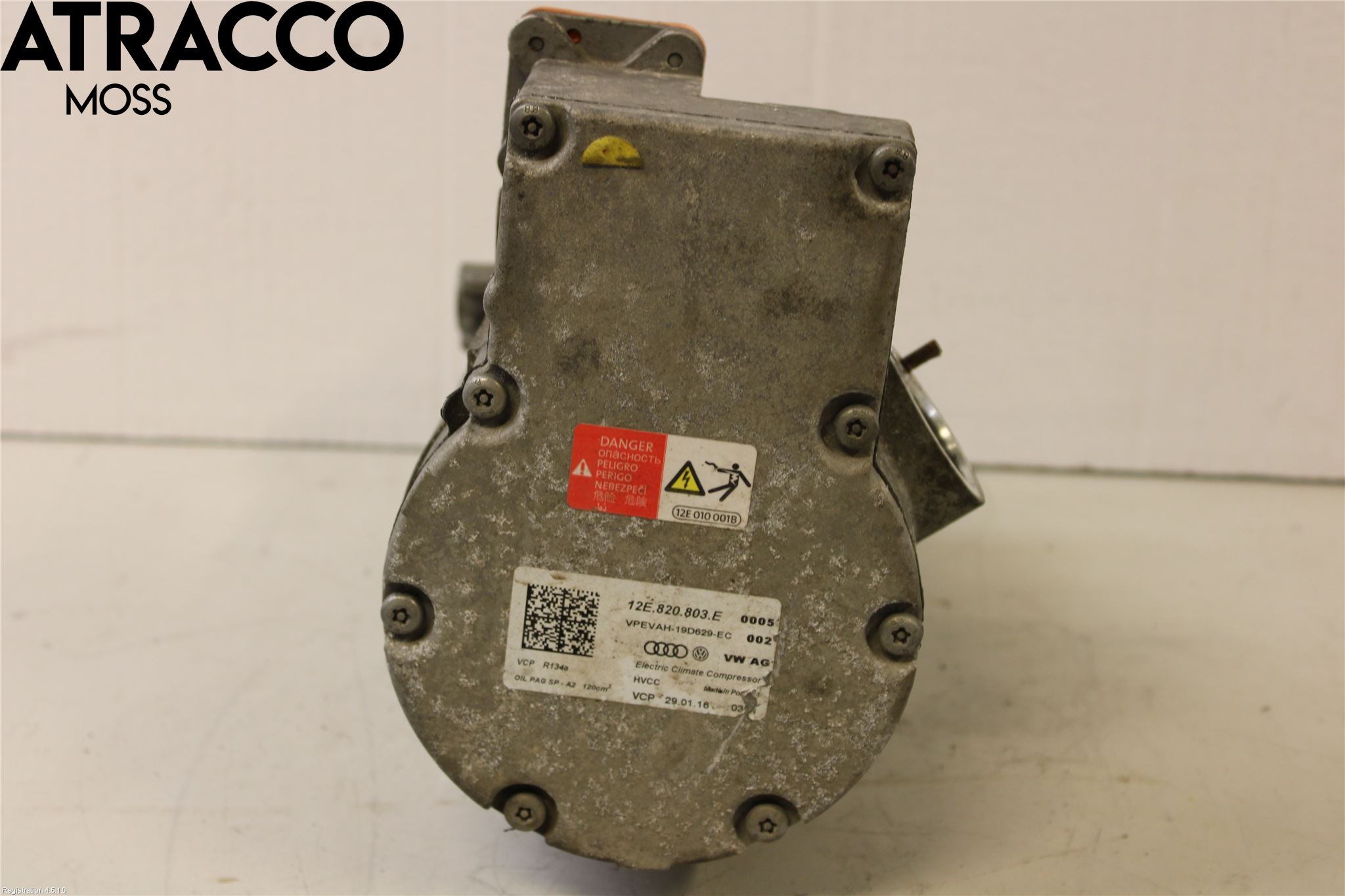 Volkswagen VW GOLF / E-GOLF VII 13-20 Varme Ac Kompressor