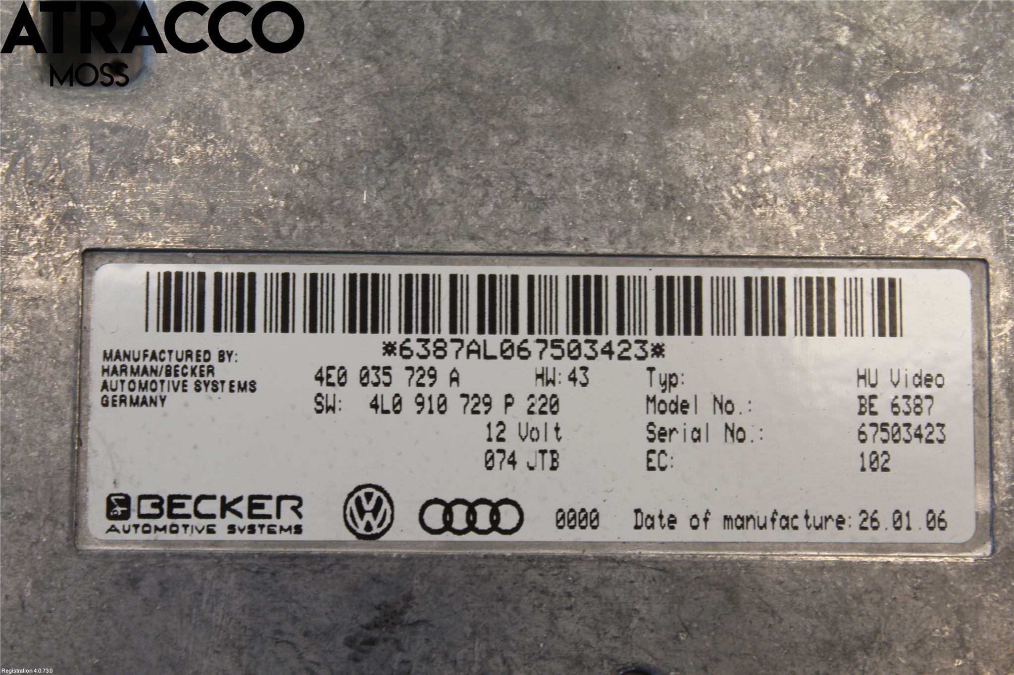 Audi Q7/SQ7 Styreenhet Øvrig