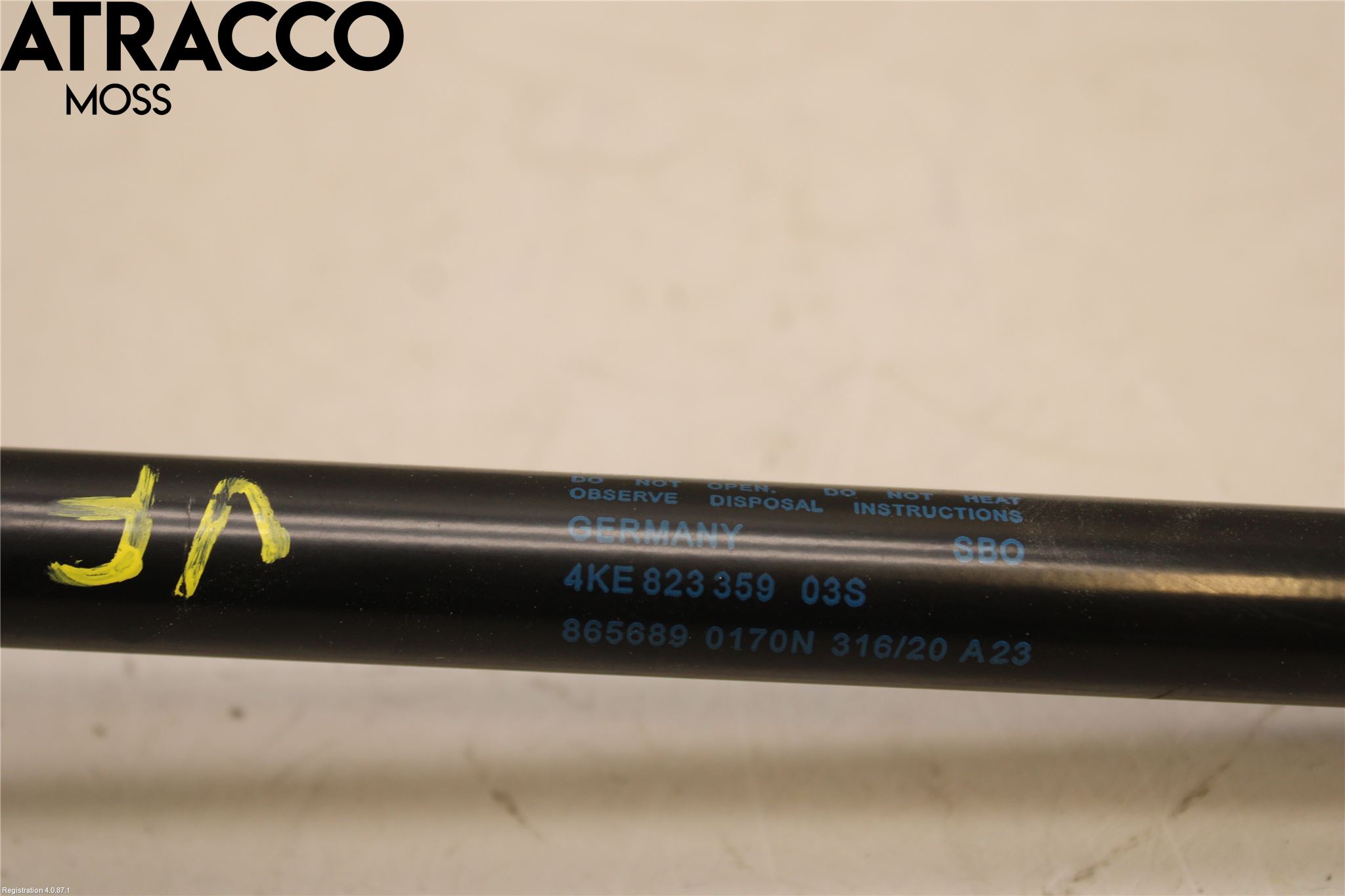 Audi E-TRON, S GE 19- Panser Demper-Gassfjær