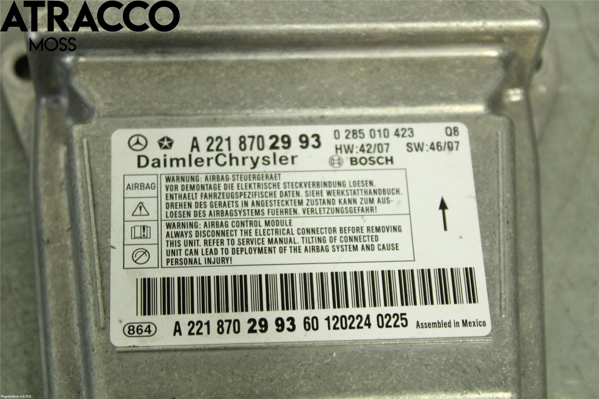 Mercedes-Benz MB S-KLASS (W221) 05-13 Styreenhet Øvrig