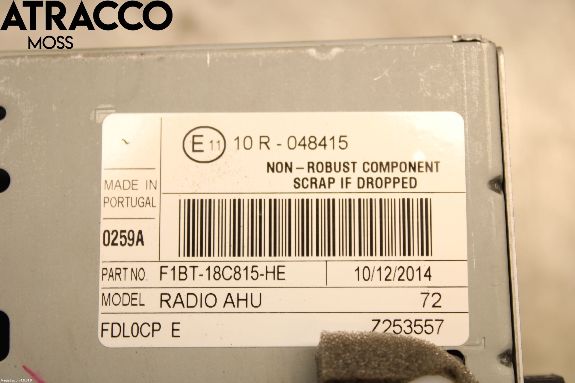 Ford TRANSIT/TOURNEO CONNECT 13-22 Stereo Radio Med Cd