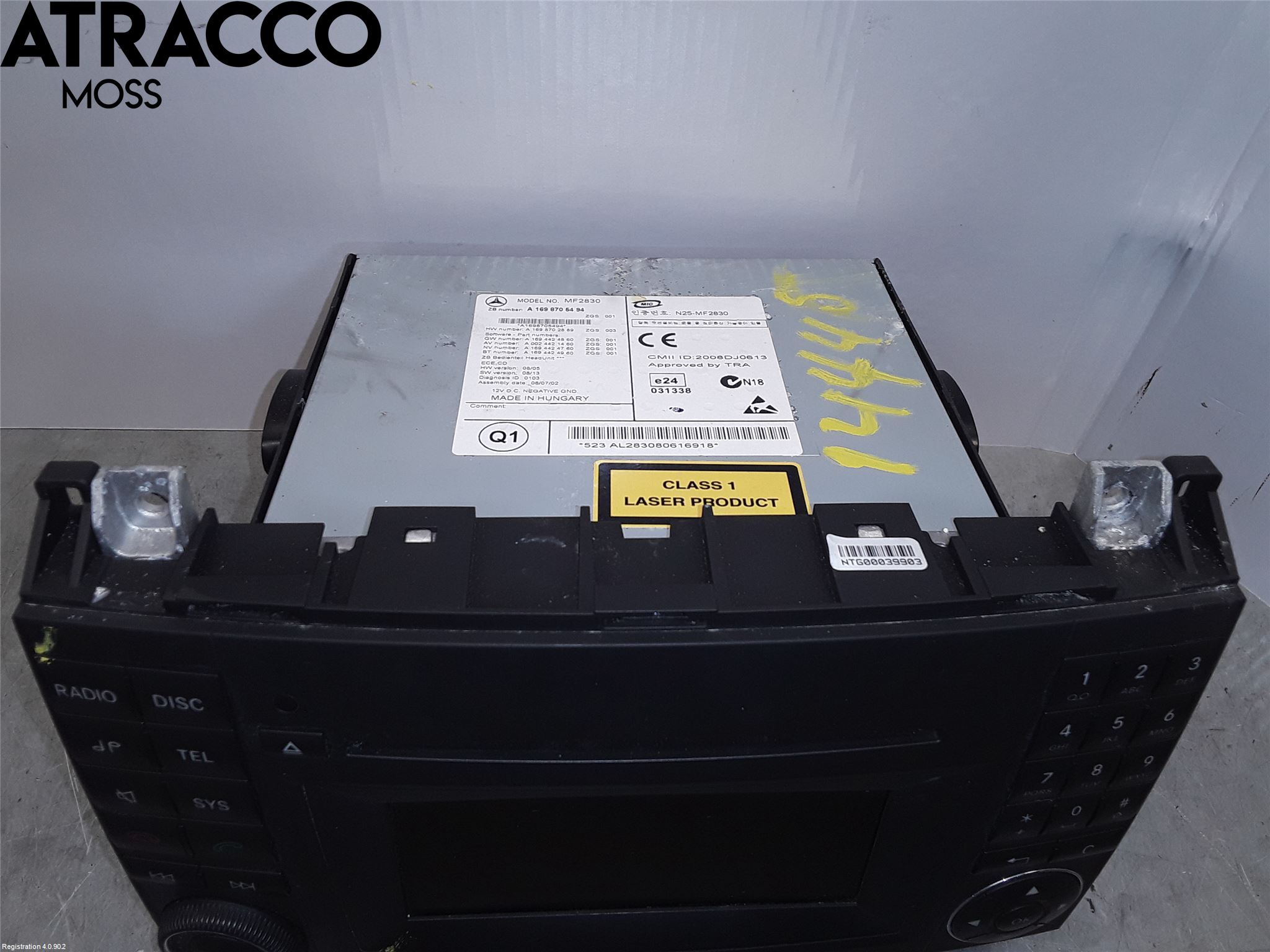 Mercedes-Benz MB A-KLASS (W169) 04-12 Stereo Radio Med Cd