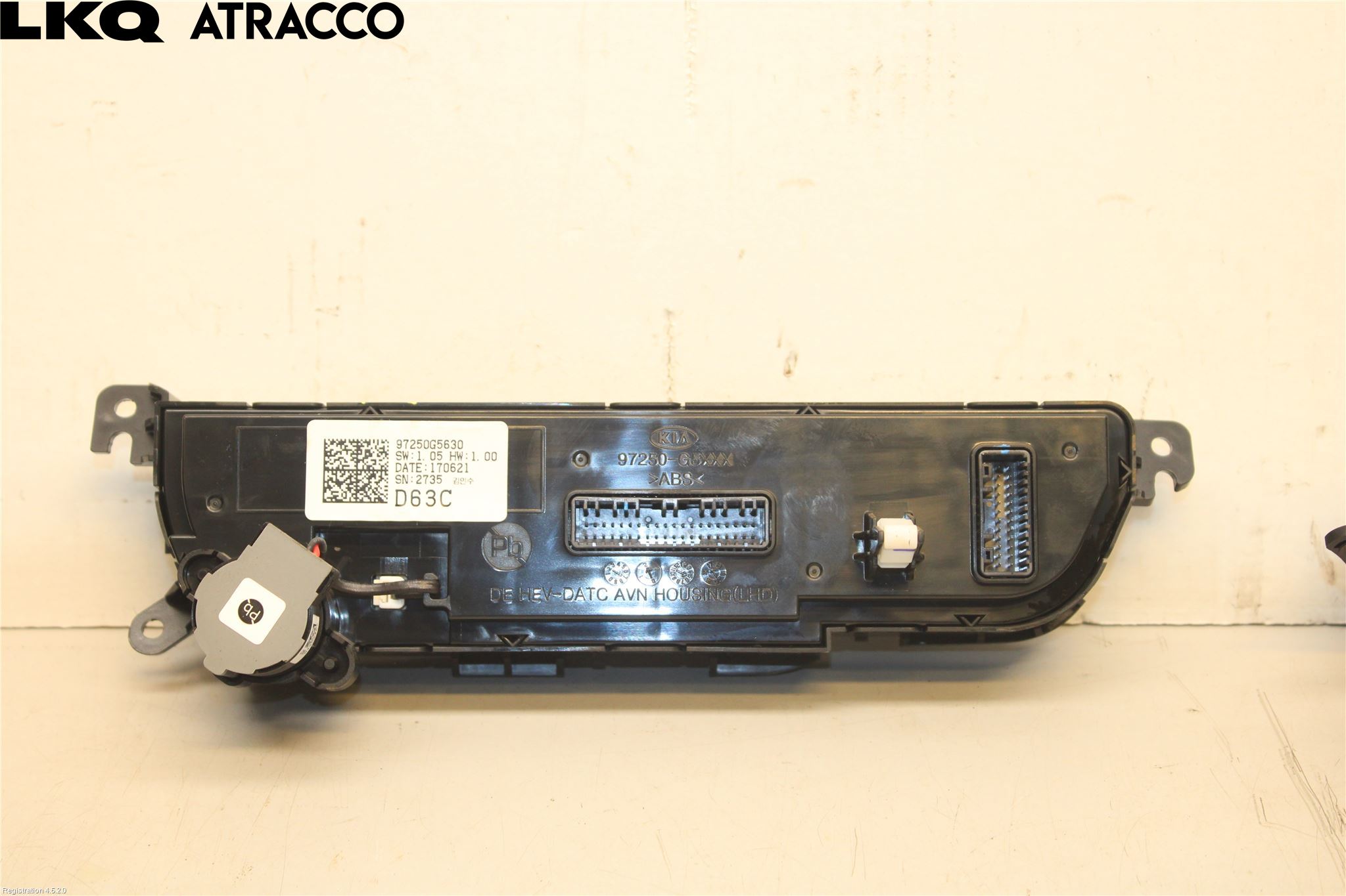 Kia NIRO (DE) 17-22 Varme Ac Betjening-Display