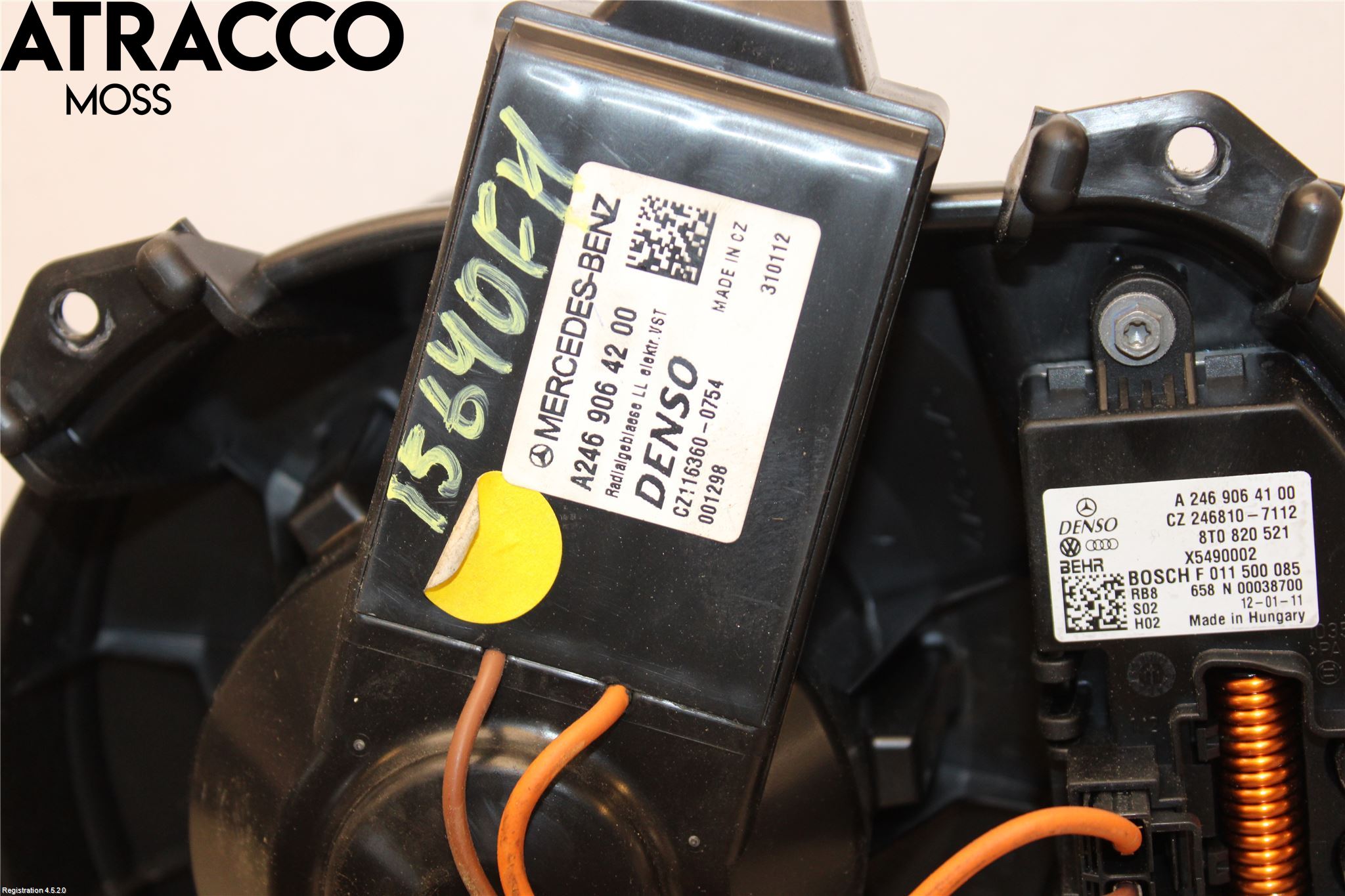 Mercedes-Benz MB B-KLASS (W246/W242) 12-19 Varmeapparat Viftemotor