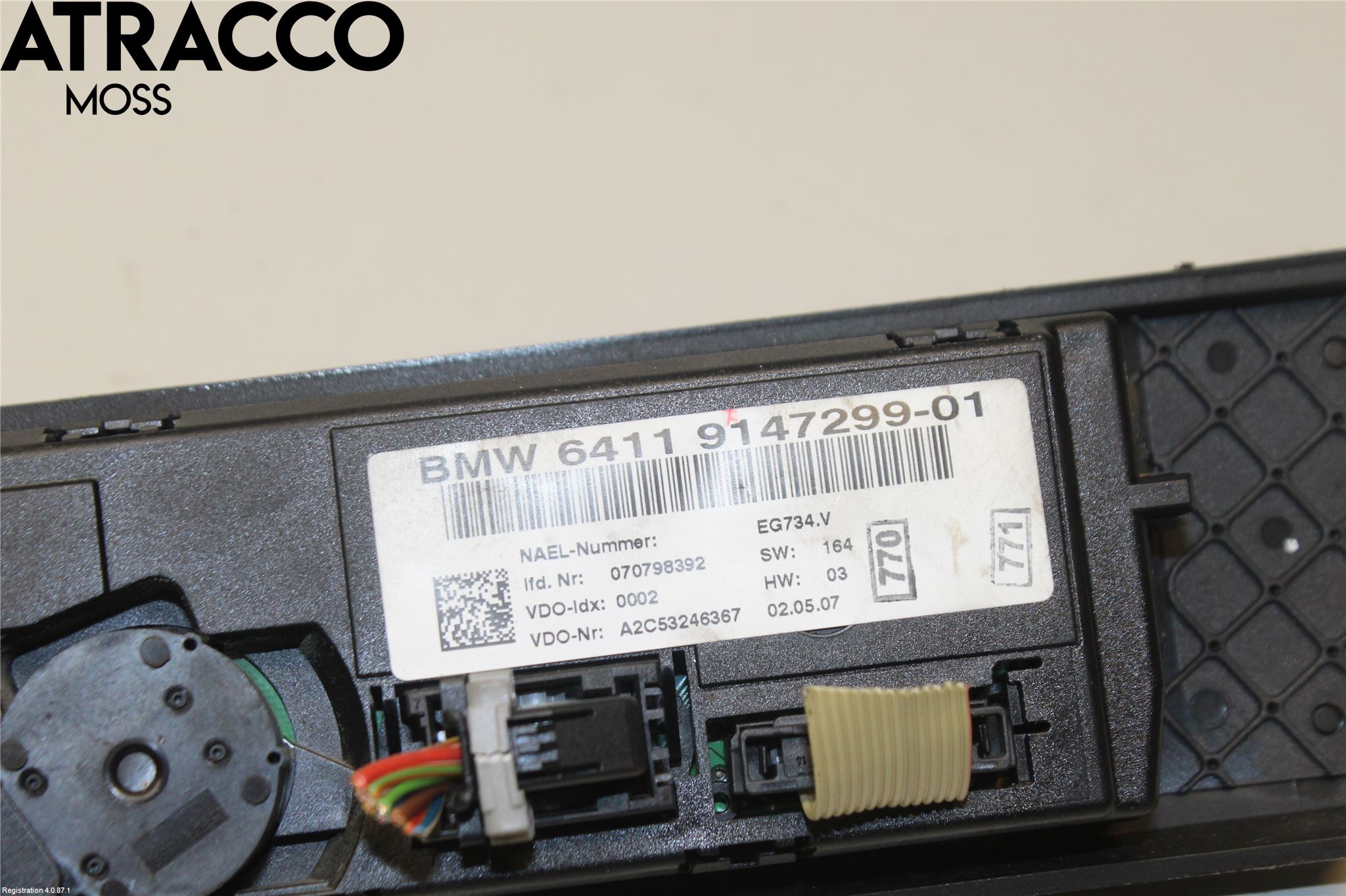 BMW 3 E90/91 SED/TOU 05-12 Varme Ac Betjening-Display