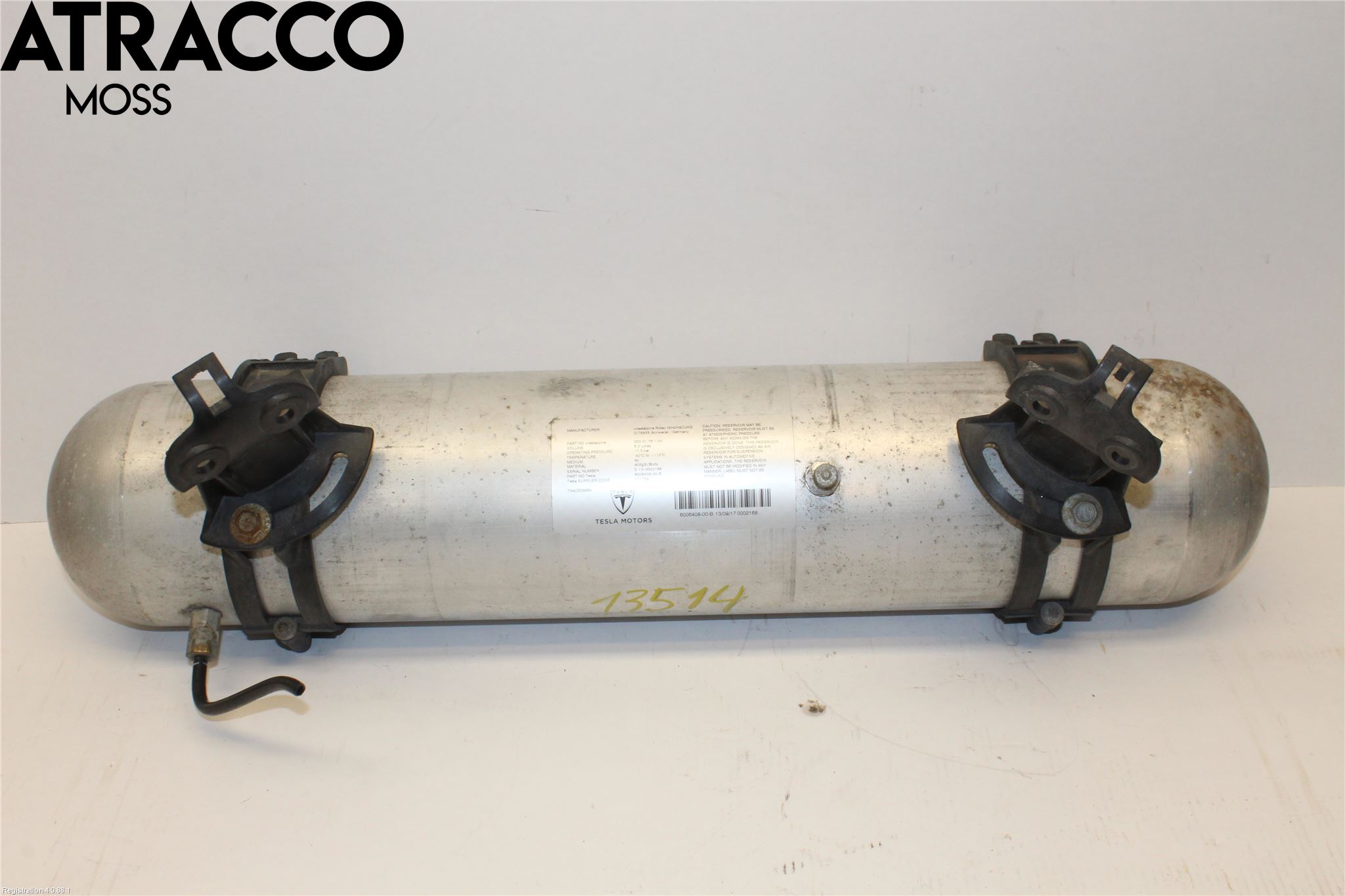 Tesla MODEL S 13- Nivå/Lufrfrändring Trycktank