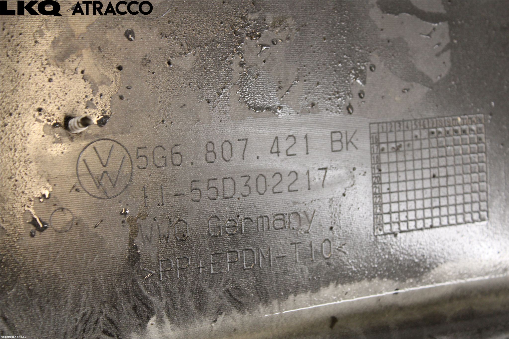 Volkswagen VW GOLF / E-GOLF VII 13-20 Støtfanger Bak