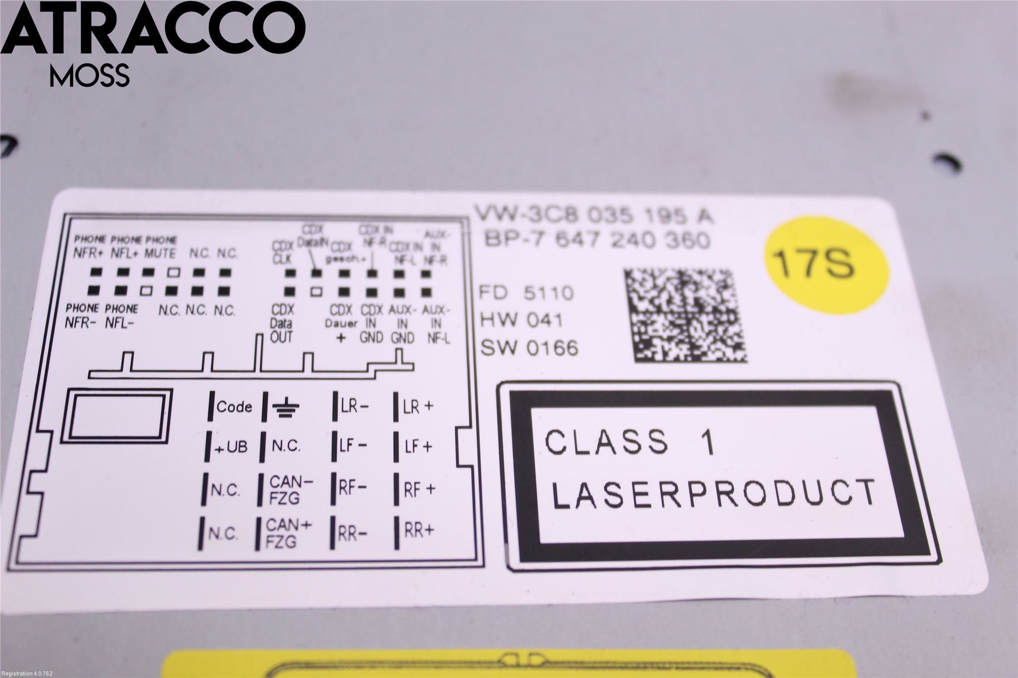 Volkswagen VW GOLF VI 09-13 Stereo Radio