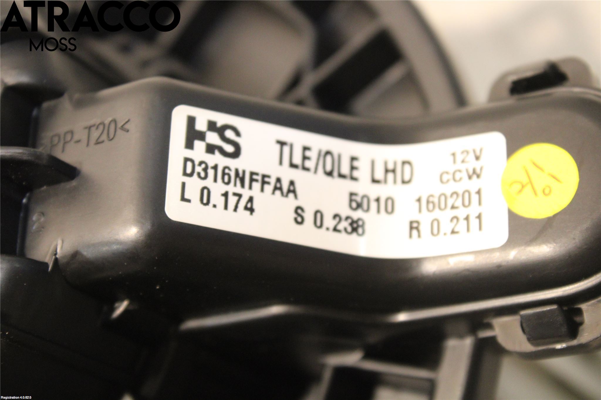 Kia SPORTAGE (QL) 16-21 Varme Ac Varmeapparatvifte