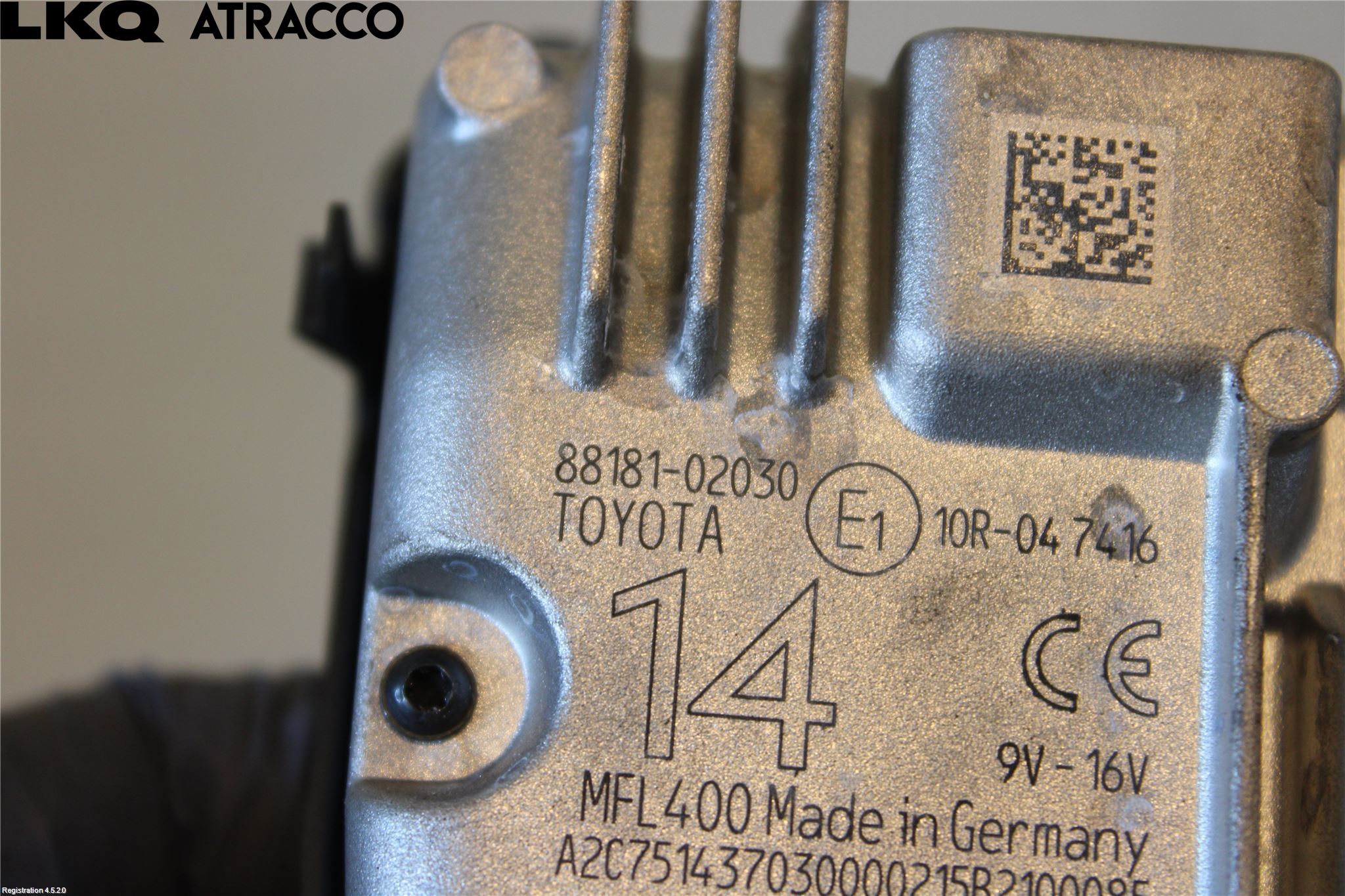 Toyota COROLLA 08-12 Sensor Kollisjonsbeskyttelse