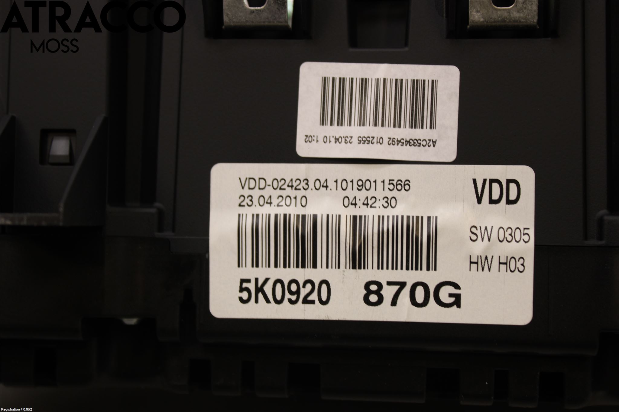 Volkswagen VW GOLF VI 09-13 Instr Kombinert