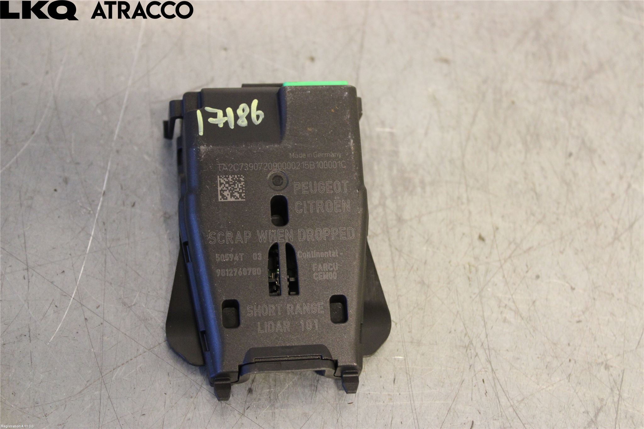 Peugeot 208 12-15 Sensor Kollisjonsbeskyttelse