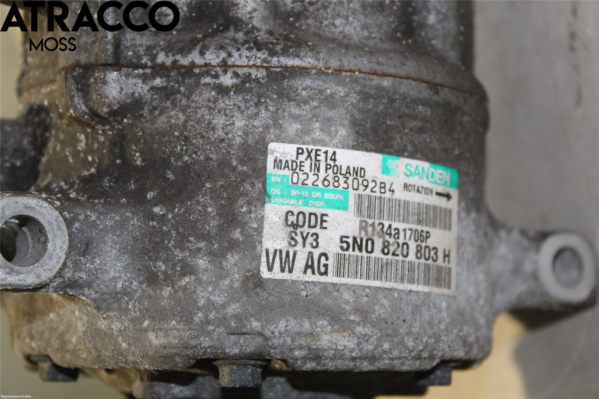 Volkswagen VW TIGUAN 07-16 Varme Ac Kompressor