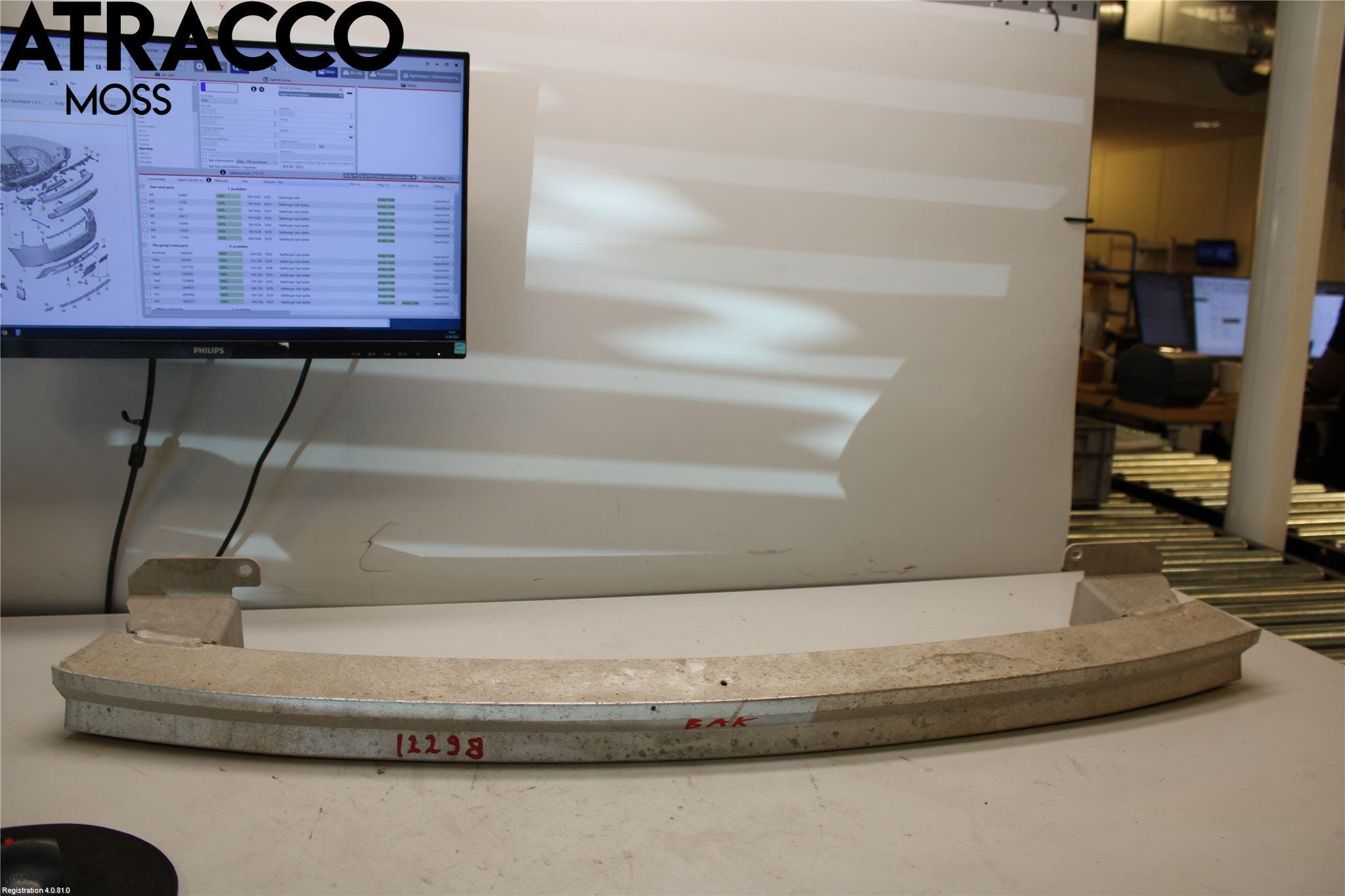 Audi A3/S3 05-13 Støtfanger Bak Bjelke