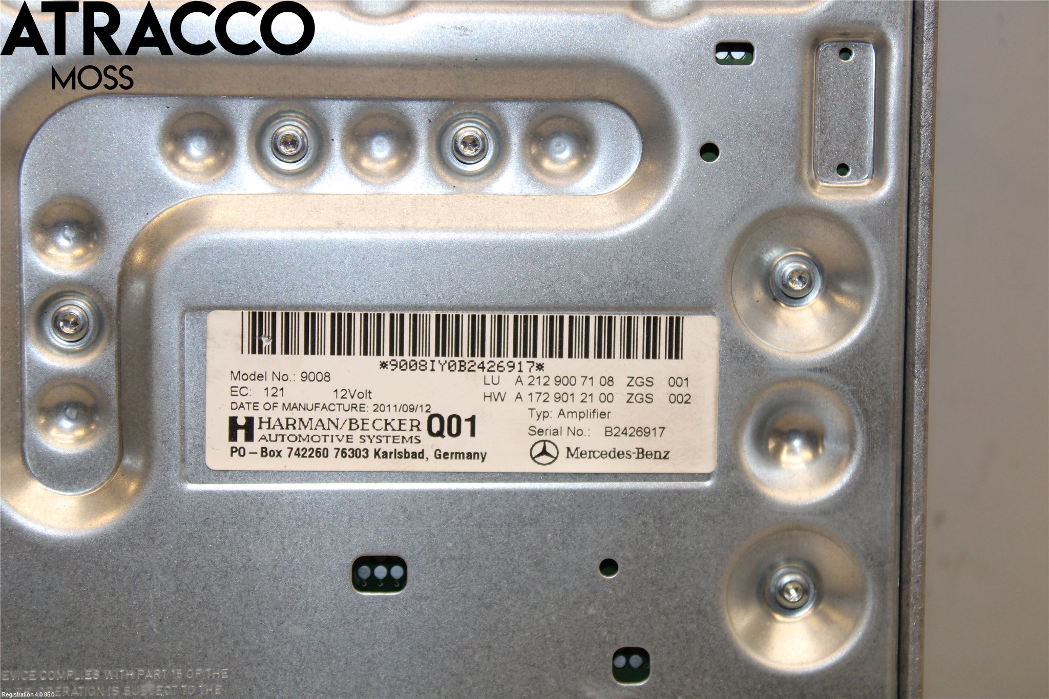 Mercedes-Benz MB E-KLASS (W212) 09-16 Stereo Forsterker