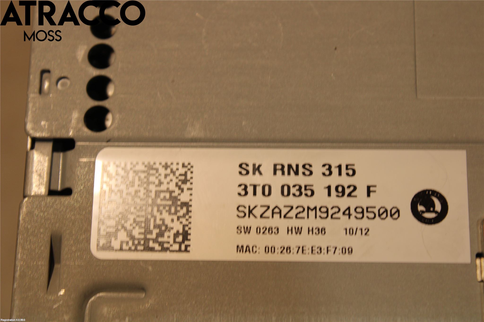 Skoda SUPERB 09-15 Stereo Radio Med Cd