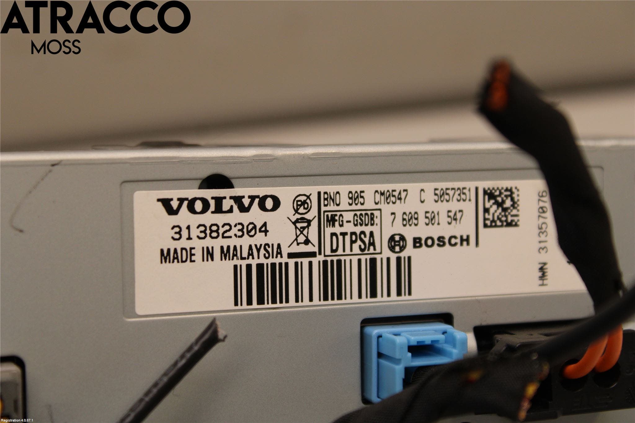 Volvo V40 12-19 Multifunktionsdisplay