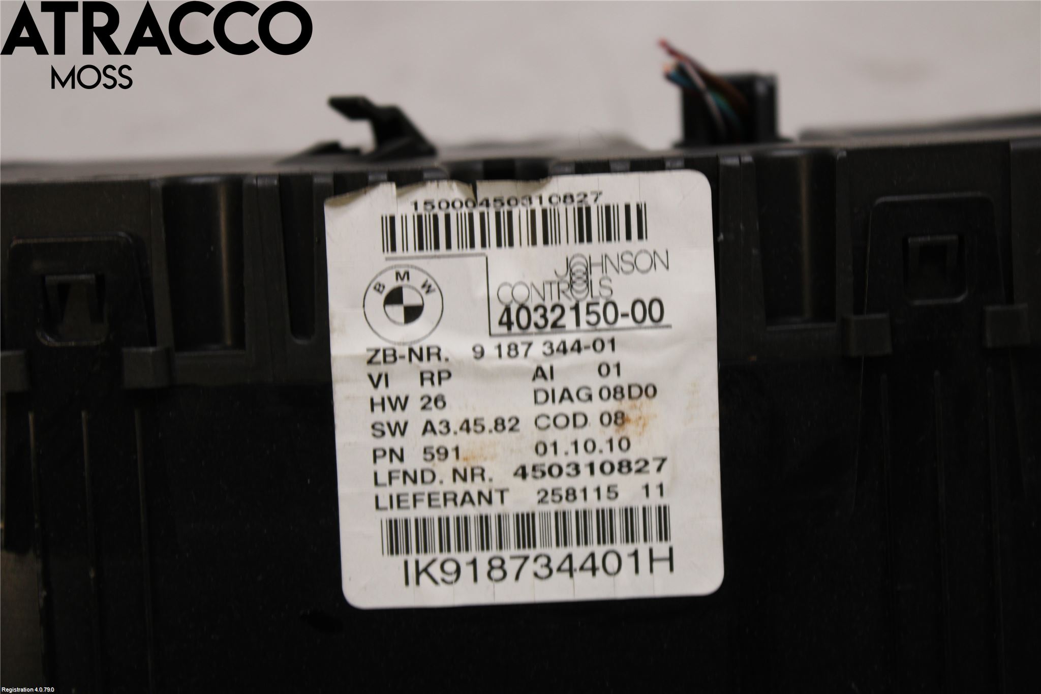 BMW 3 E90/91 SED/TOU 05-12 Instr Kombinert