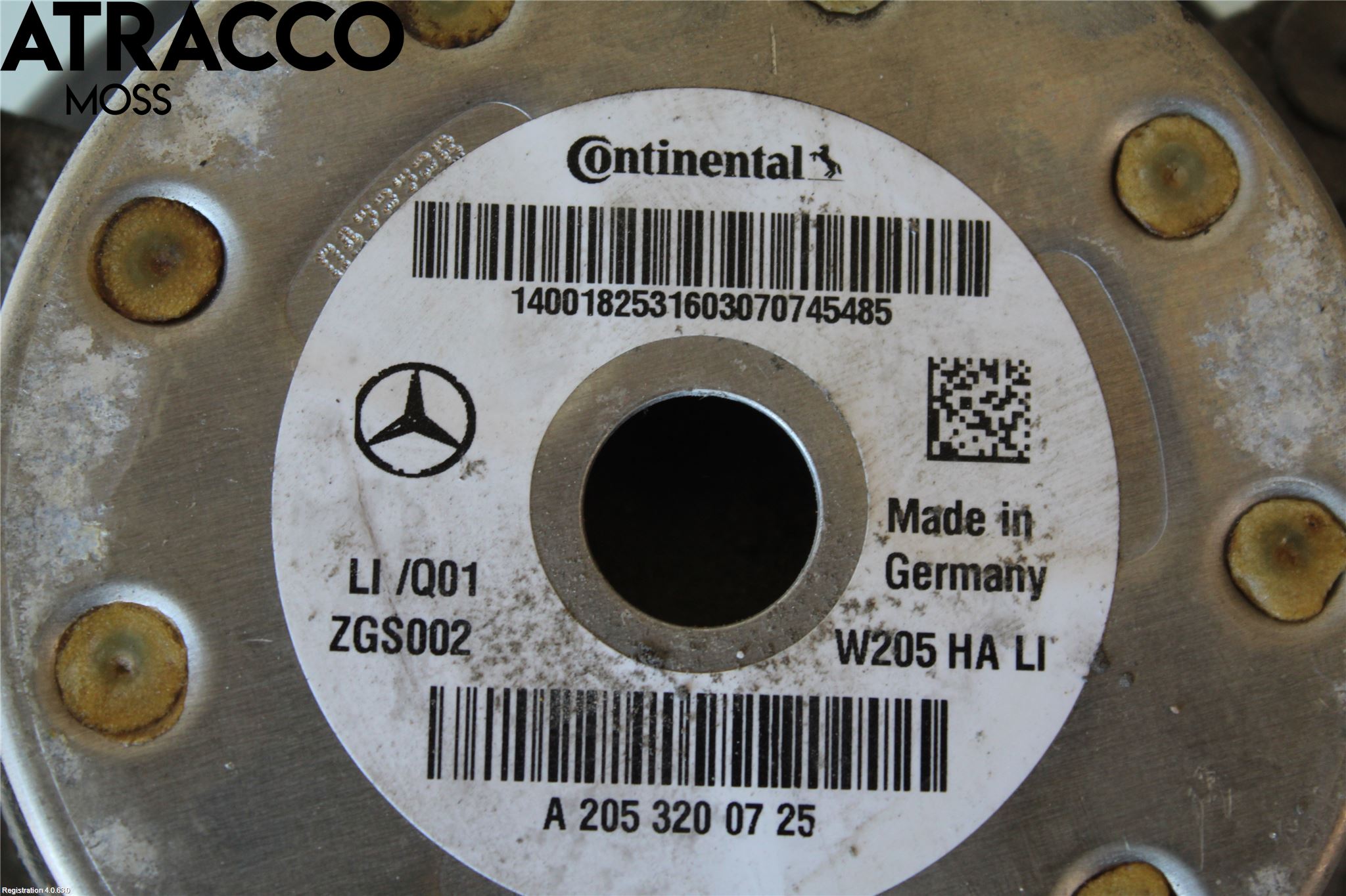 Mercedes-Benz MB C-KLASS (W205) 14-21 Nivåreg Belg - Luftpute