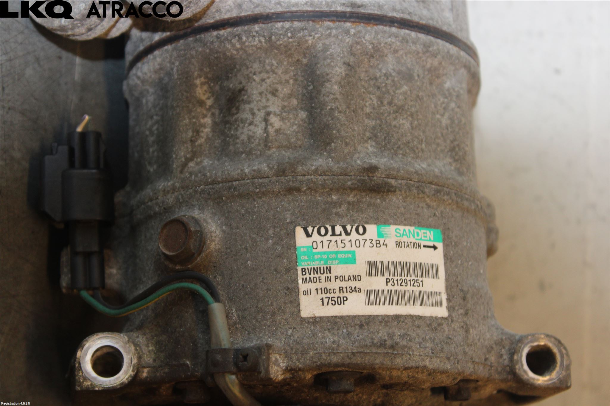 Volvo V40 12-19 Varme Ac Kompressor