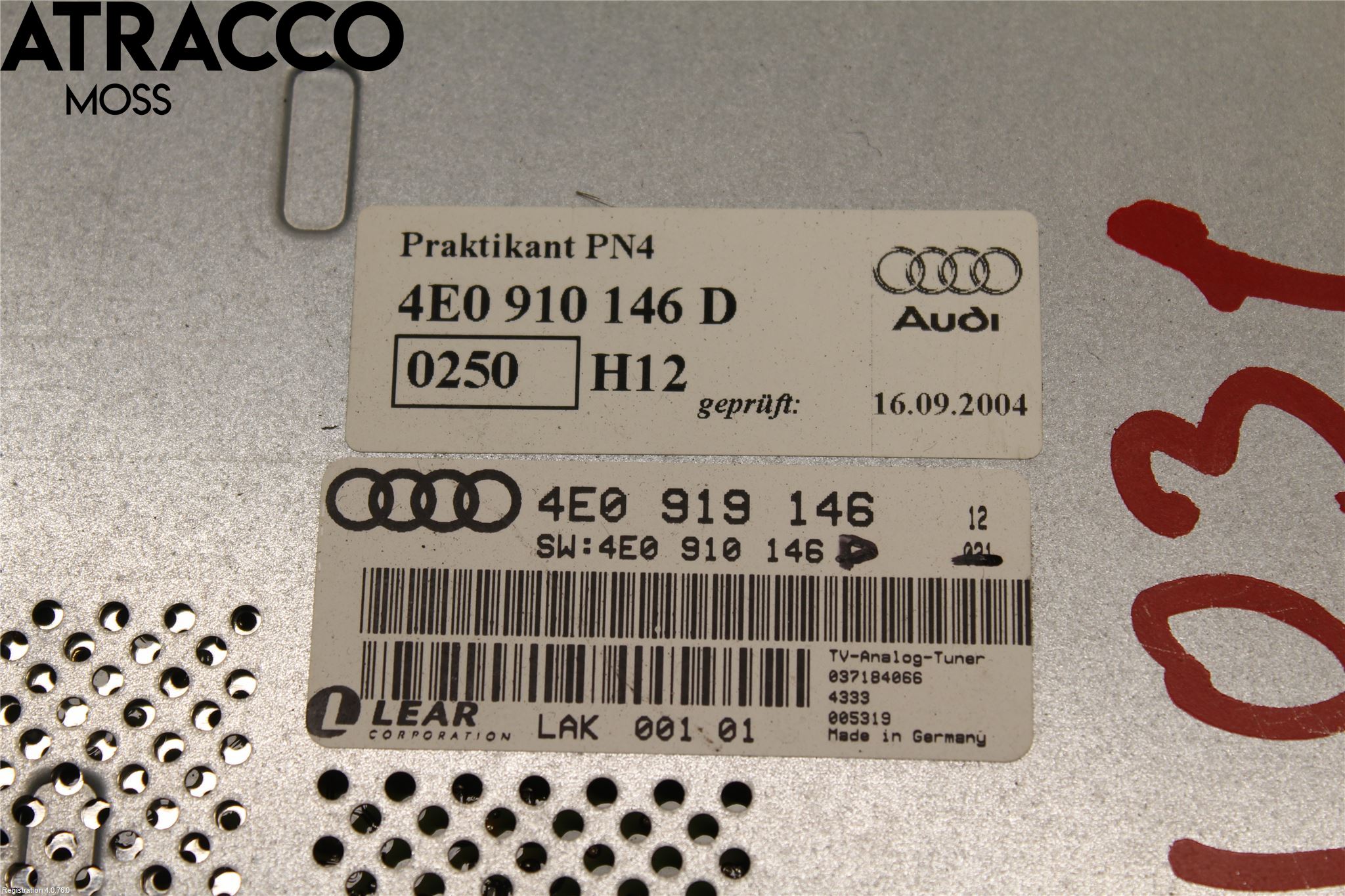 Audi A8/S8 4E  02-09 Stereo Radio Øvrig