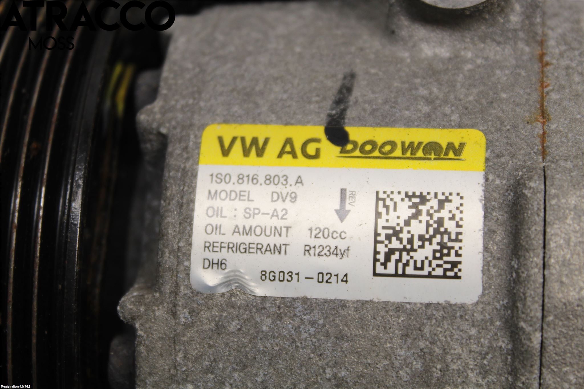 Volkswagen VW UP! / E-UP! Varme Ac Kompressor