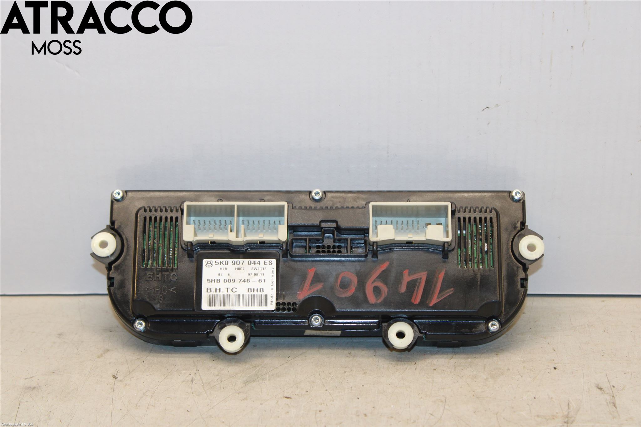 Volkswagen VW GOLF VI 09-13 Varme Ac Betjening-Display