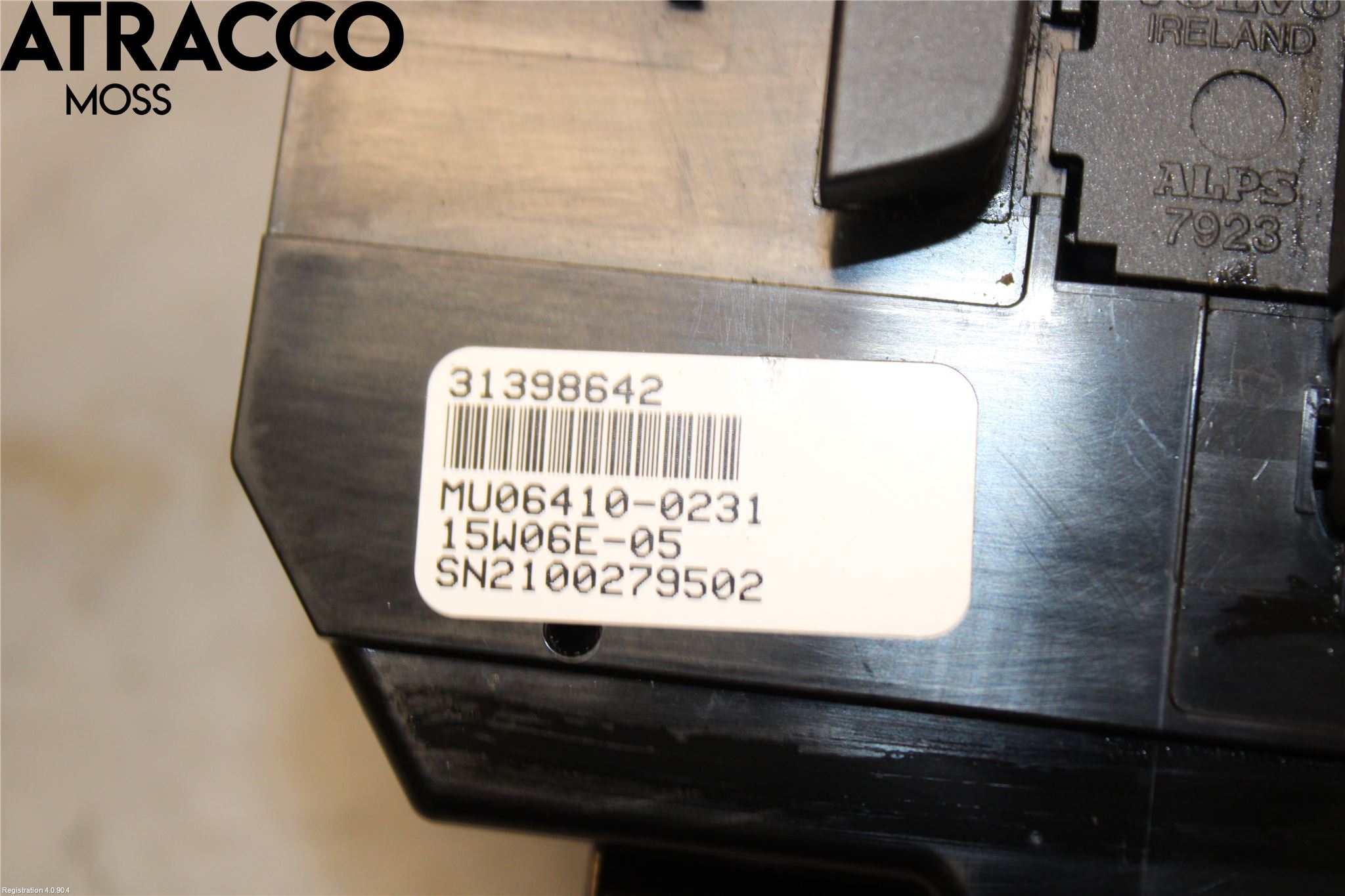 Volvo V40 12-19 Varme Ac Betjening-Display