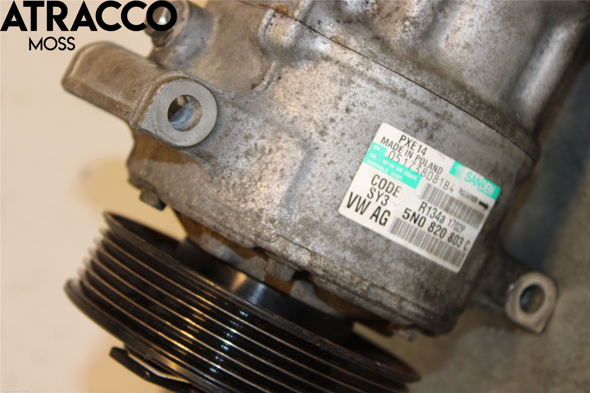 Volkswagen VW GOLF VI 09-13 Varme Ac Kompressor