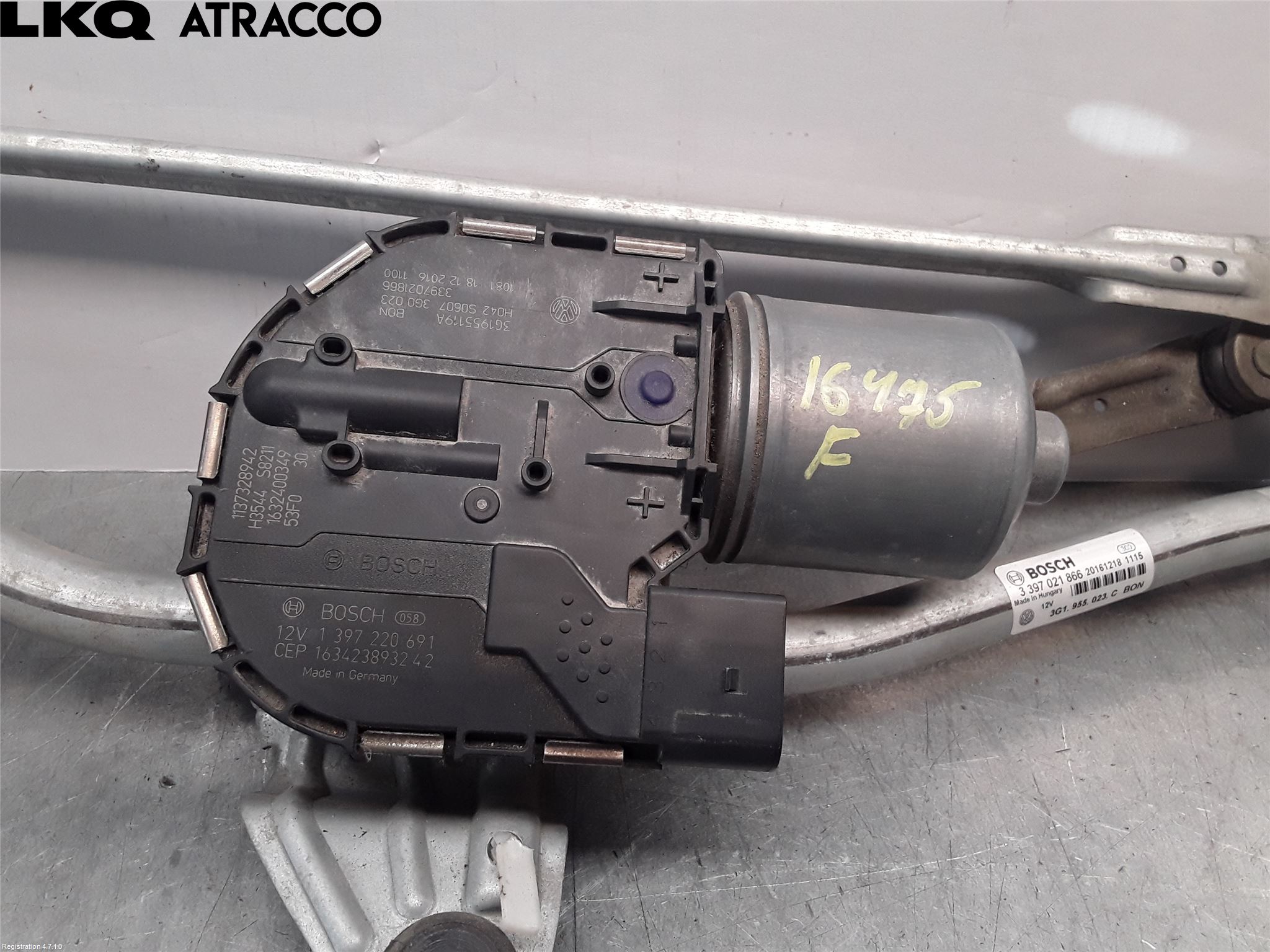 Volkswagen VW PASSAT 15-19 Viskermotor Frontrute