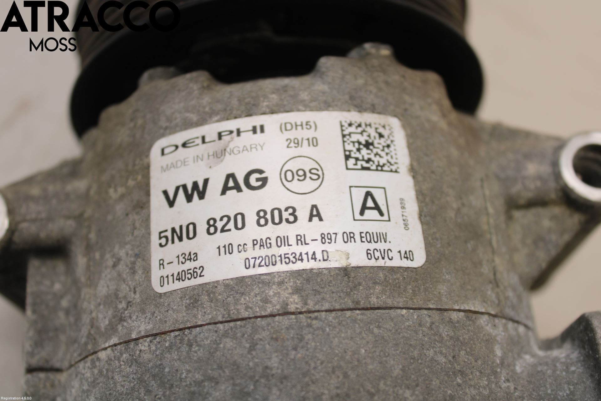 Volkswagen VW SCIROCCO 09-17 Varme Ac Kompressor