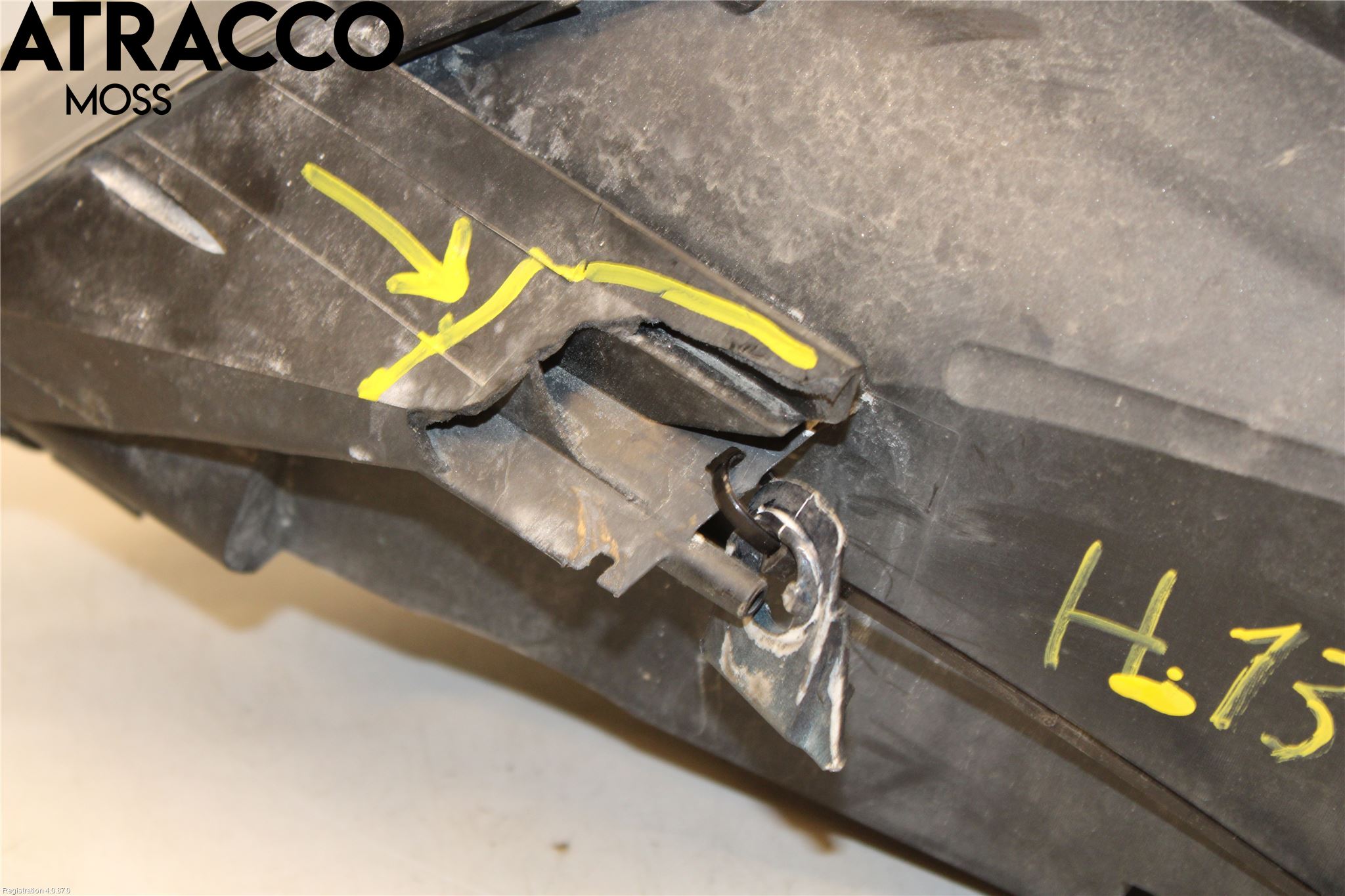 Opel COMBO 02-12 Frontlykt Høyre