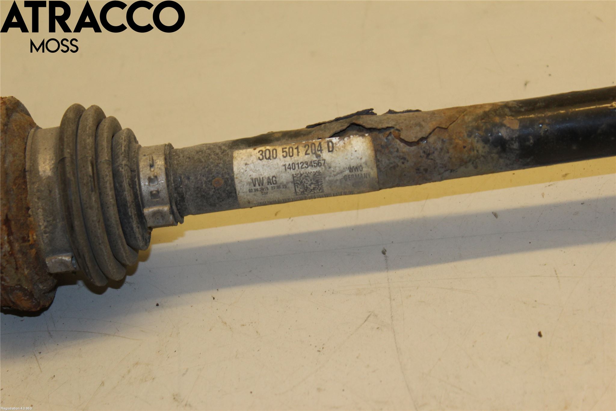 Volkswagen VW PASSAT 15-19 Drivaksel Bak Kompl Høyre