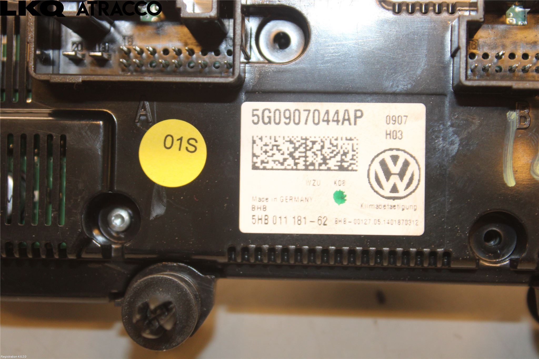 Volkswagen VW GOLF / E-GOLF VII 13-20 Varme Ac Betjening-Display