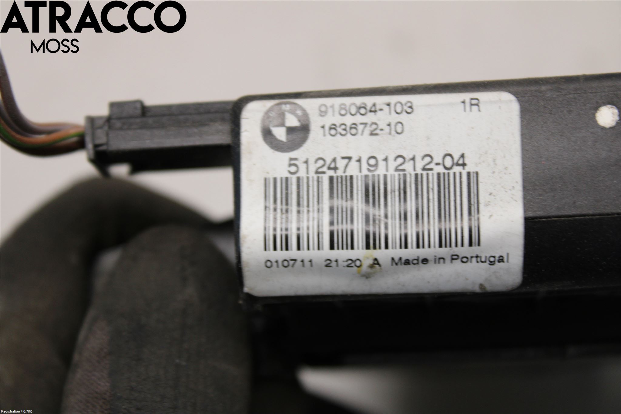 BMW 5 F10/F11/F18 09-17 Bakluke-Lokk Låsekasse