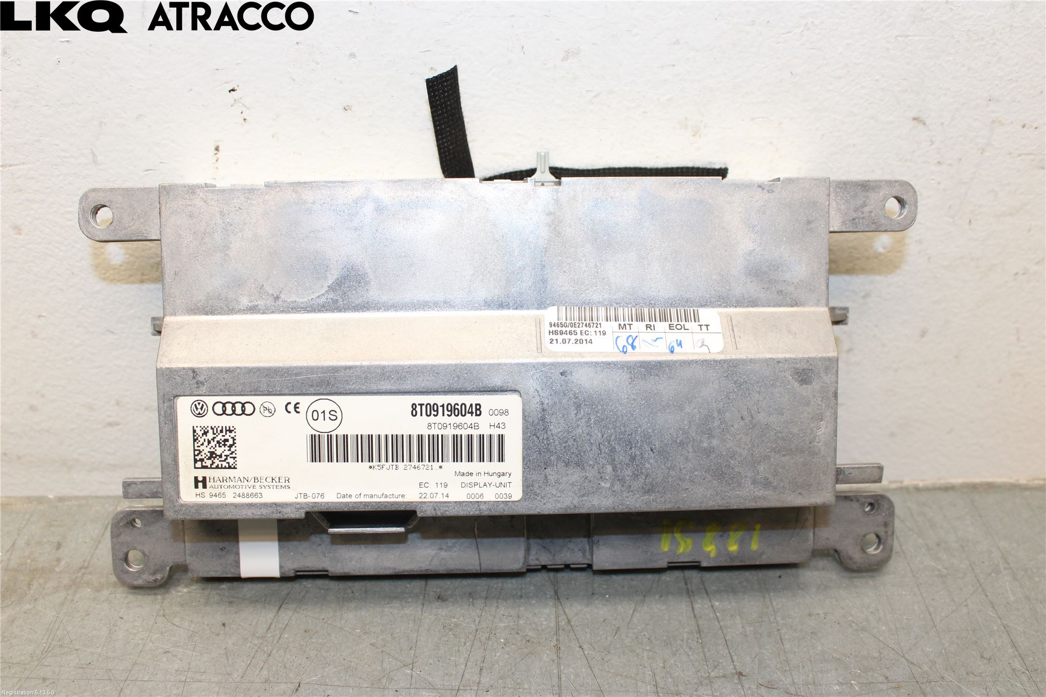 Audi A4 ALLROAD 09-16 Multifunktionsdisplay