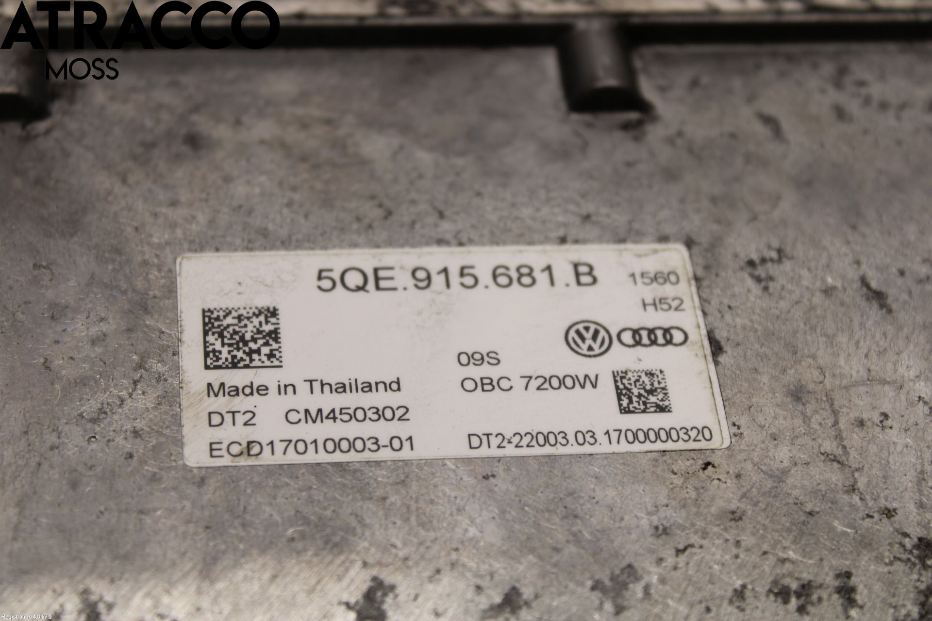 Volkswagen VW GOLF / E-GOLF VII 13-20 Batterilader Hybrid