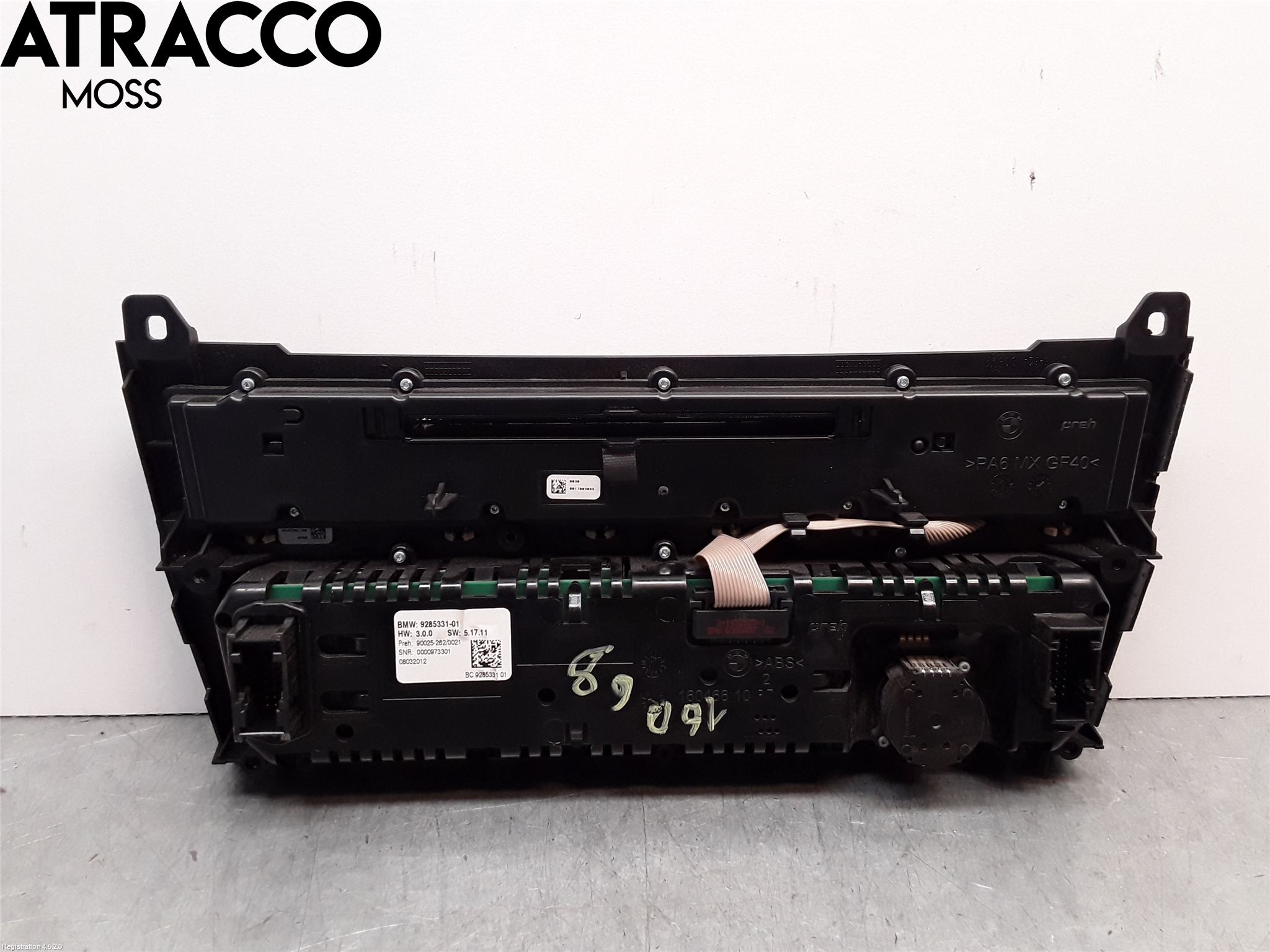 BMW 5 F10/F11/F18 09-17 Varmeapparat Panel(Regulering)