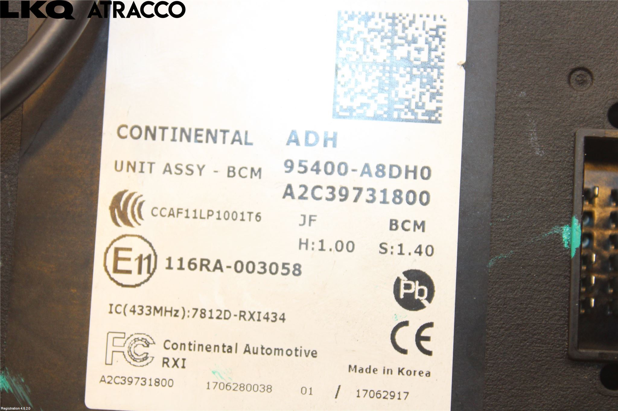 Kia OPTIMA 16-20 Styreenhet Øvrig