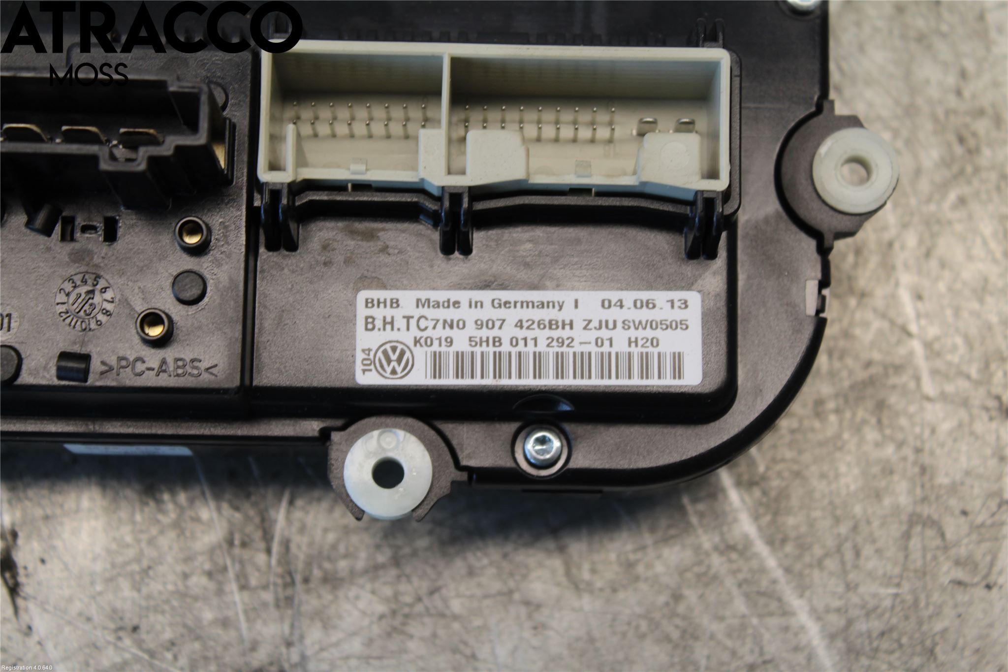 Volkswagen VW CADDY 11-15 Varme Ac Betjening-Display