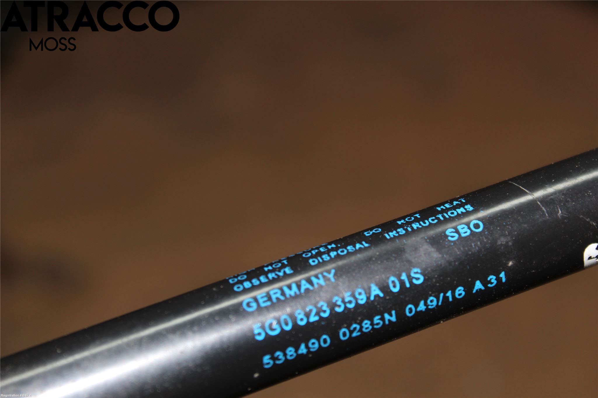 Volkswagen VW GOLF / E-GOLF VII 13-20 Panser Demper-Gassfjær